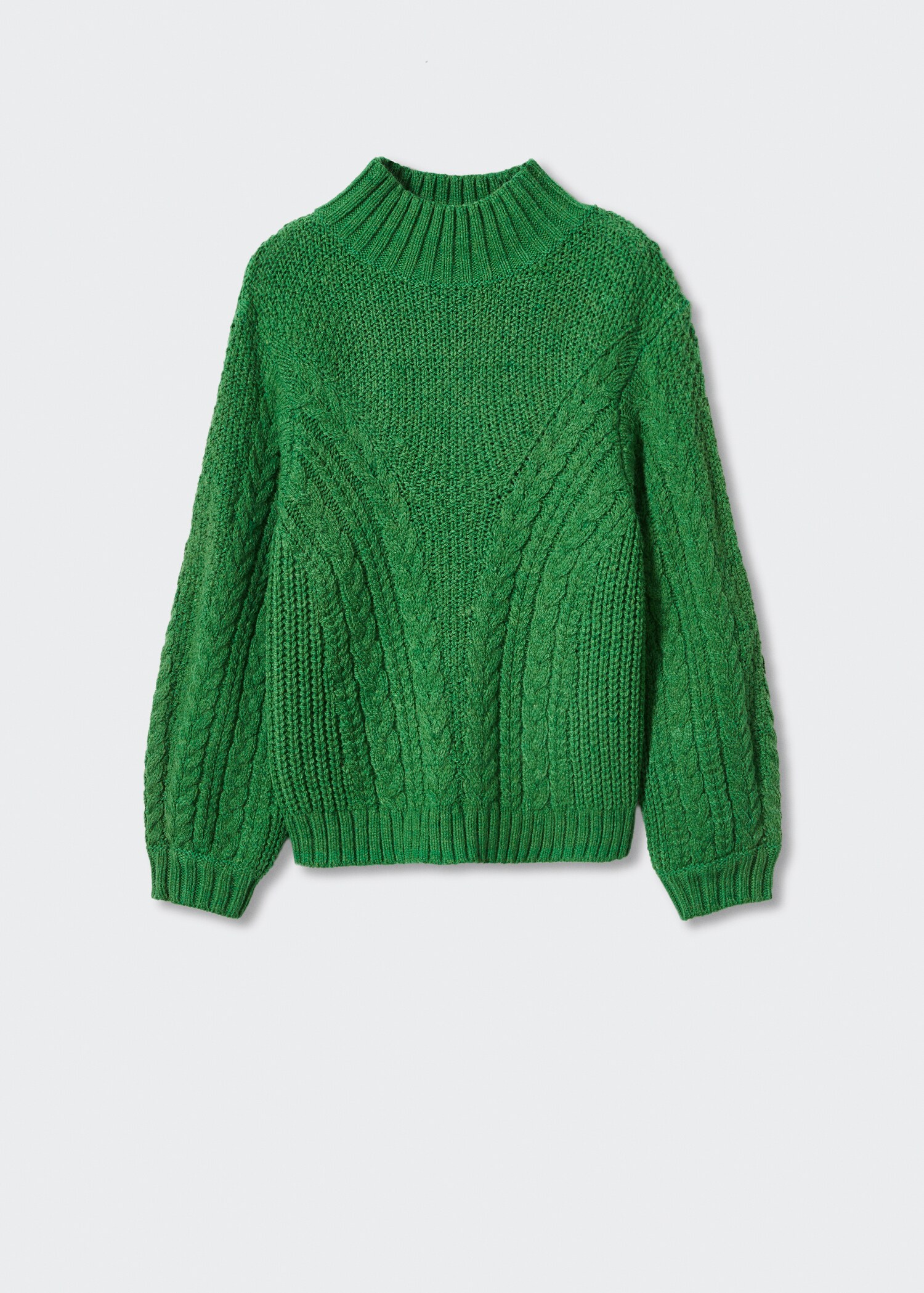 Braided sweater with perkins neck - Article without model