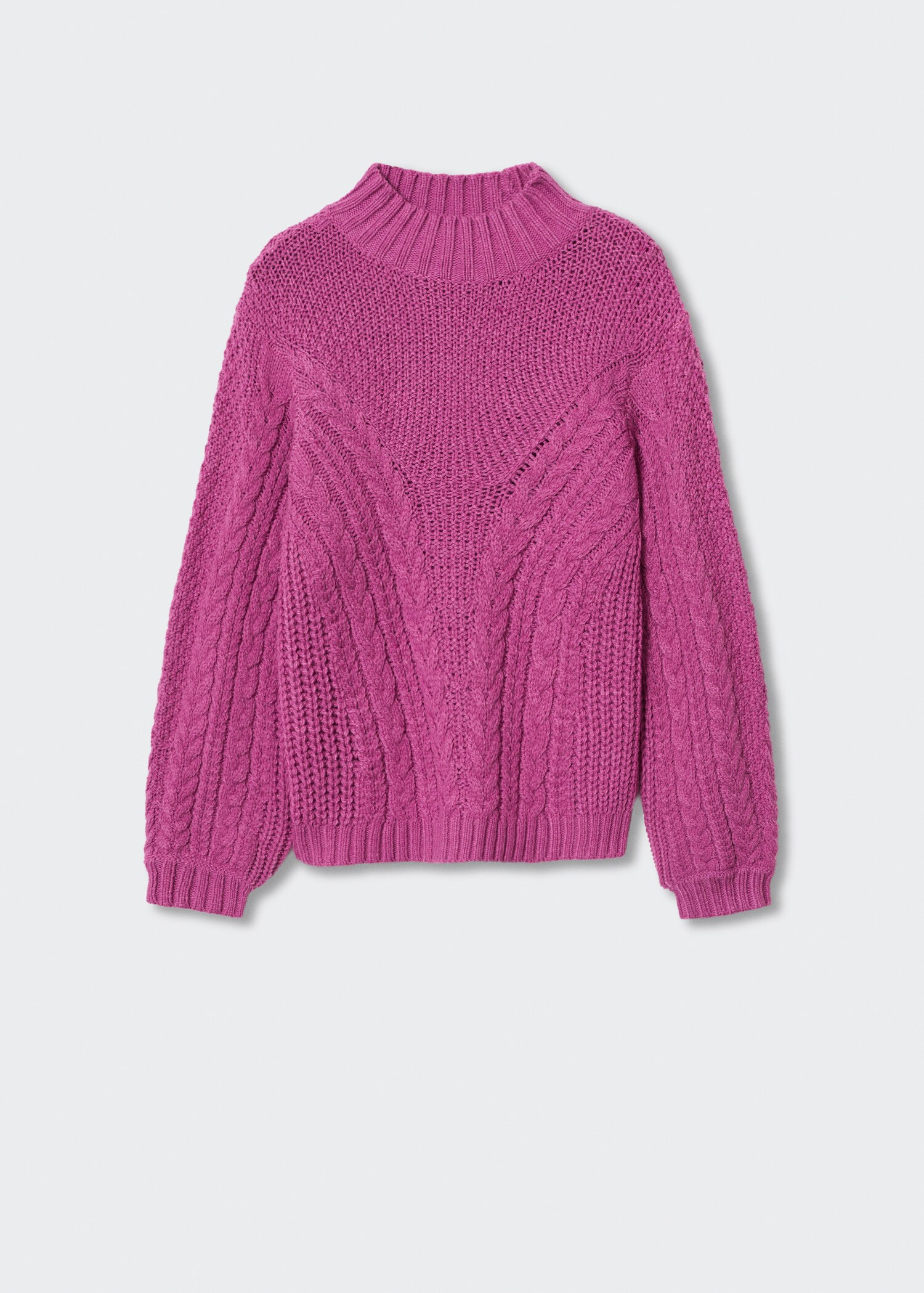 Braided sweater with perkins neck - Article without model