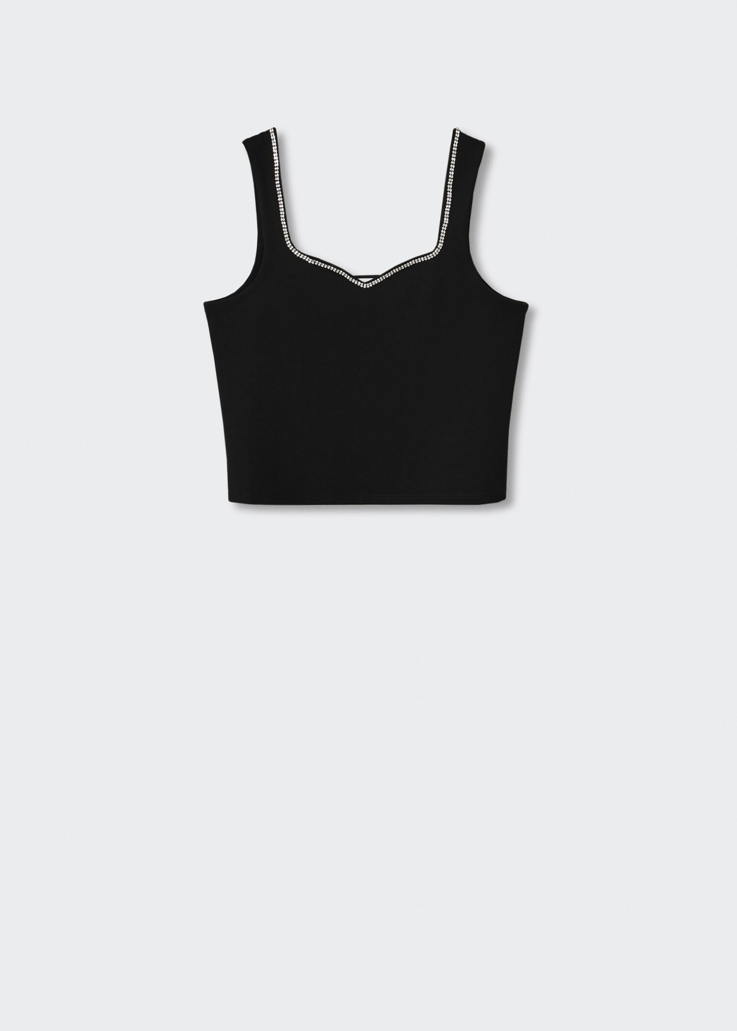Rhinestone top with sweetheart neckline - Article without model
