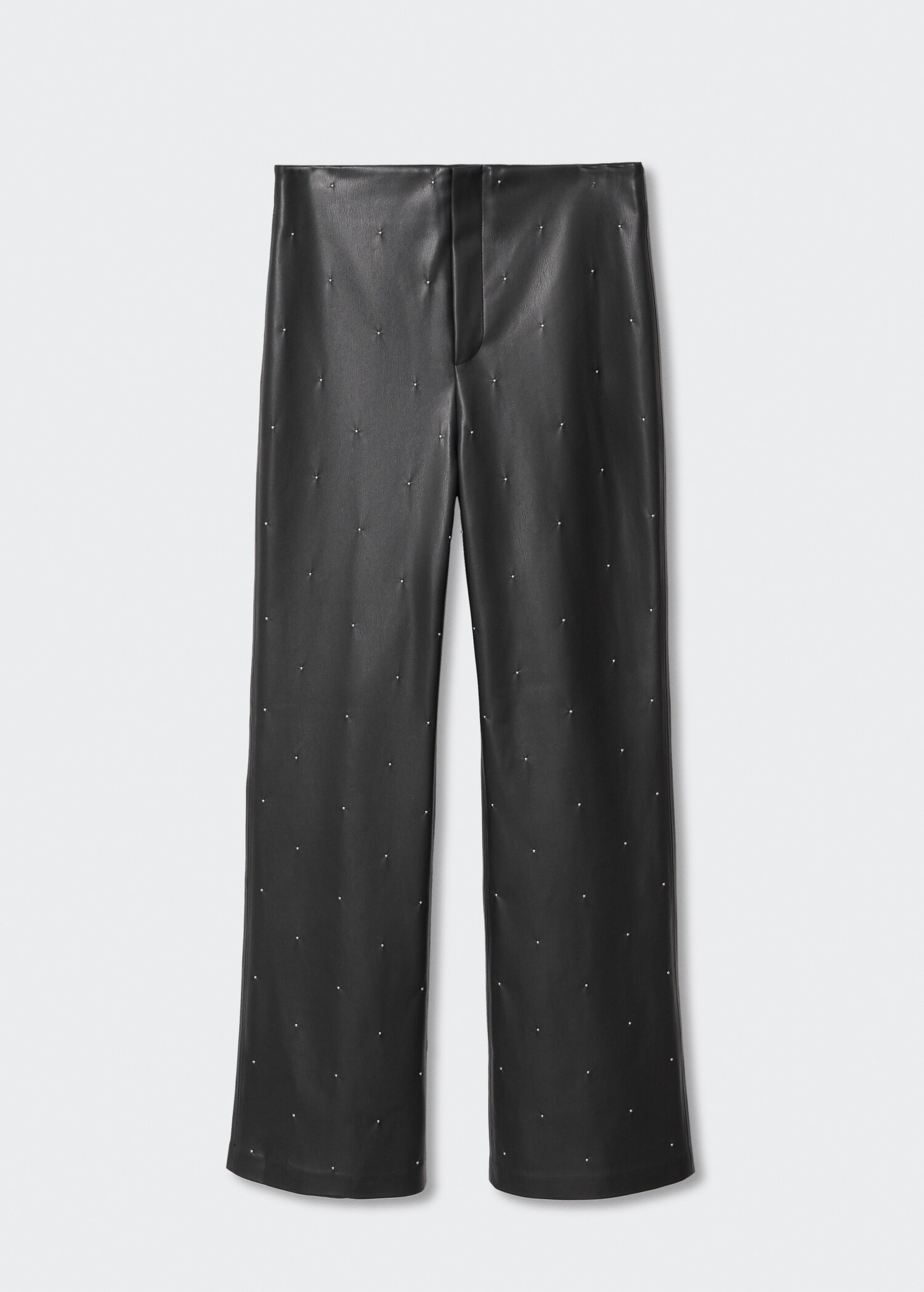 Leather effect high waist pant - Article without model