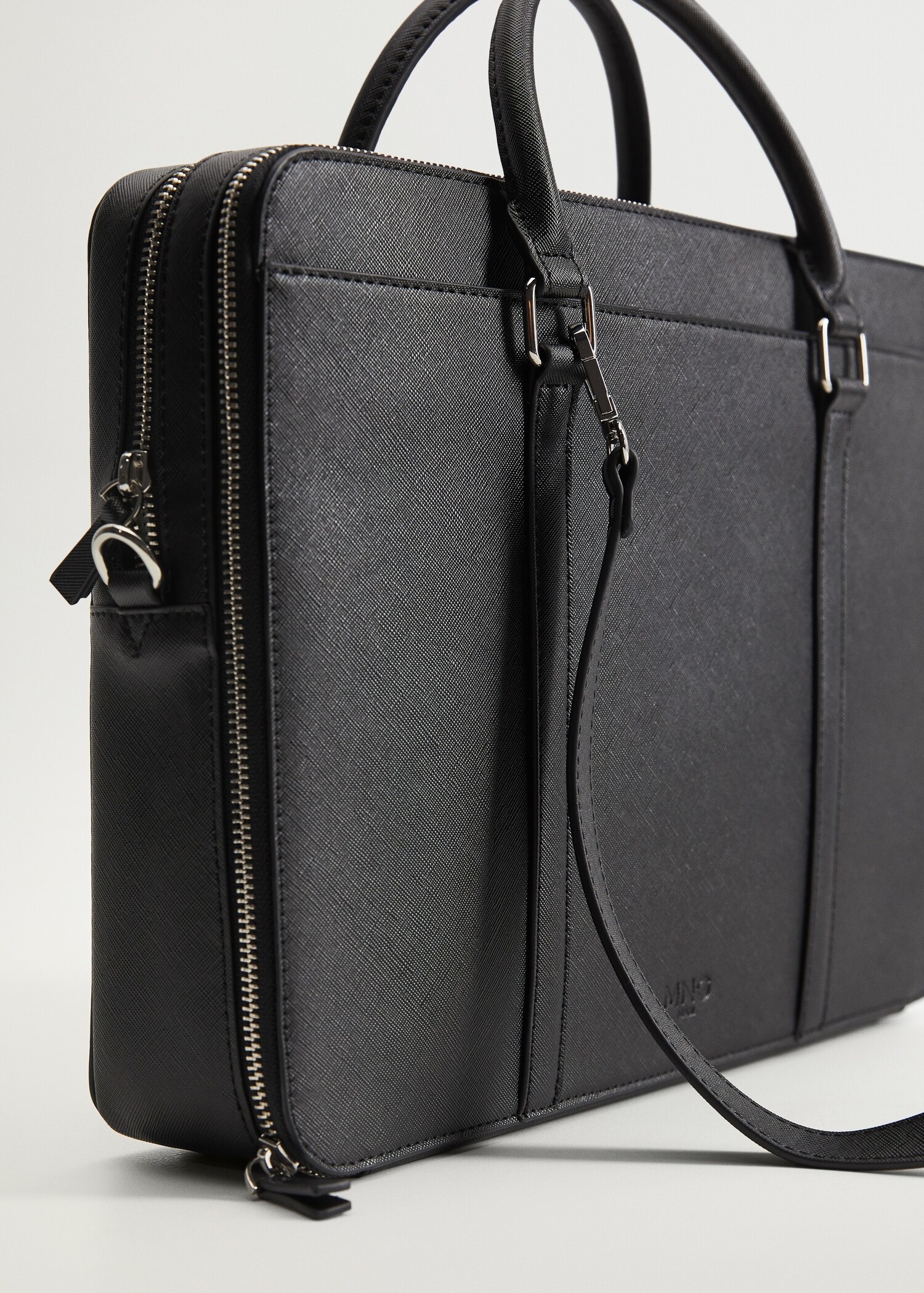 Inner-pocket tote briefcase - Medium plane