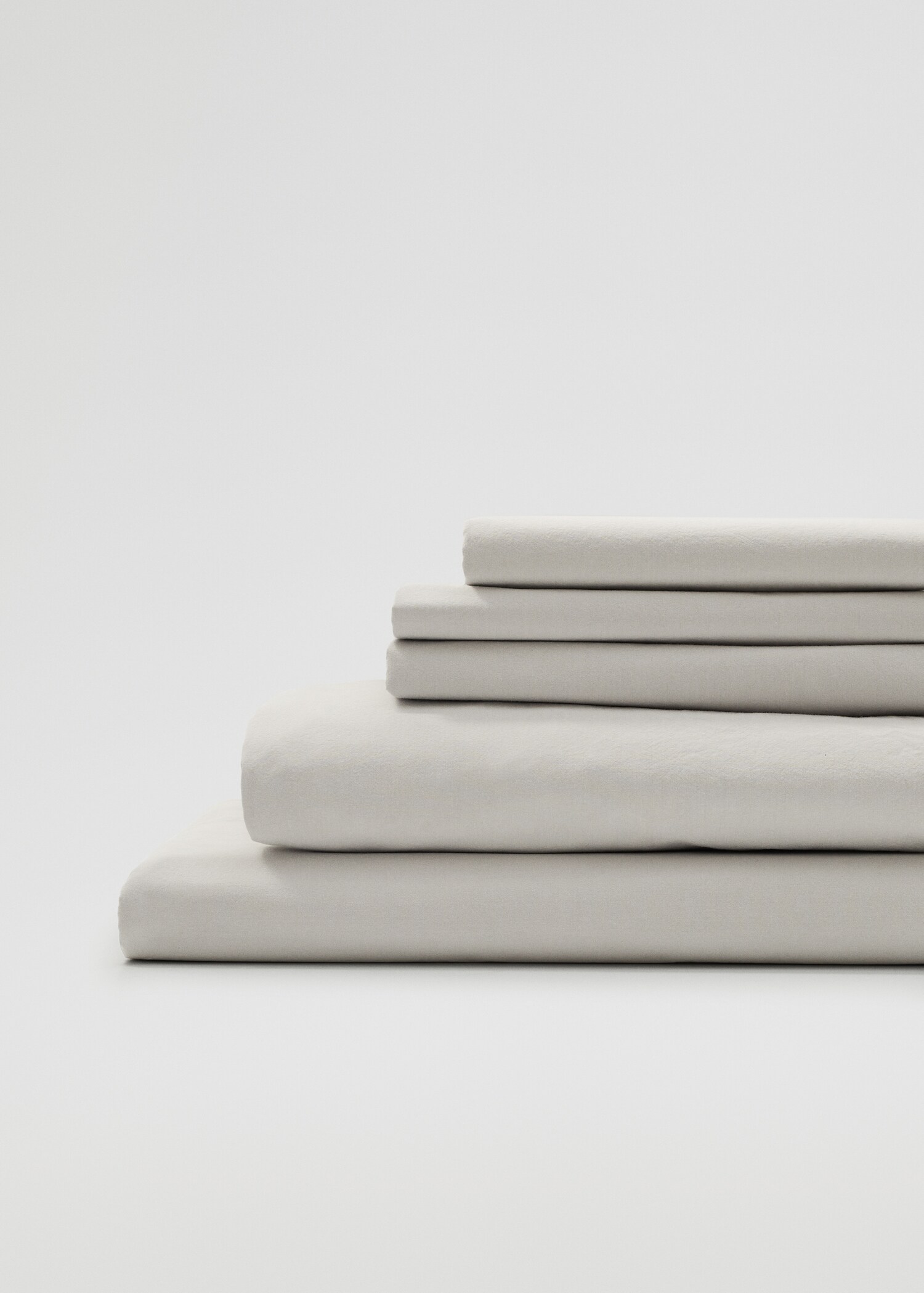 Percale cotton fitted sheet (300 threads) 160x200cmx30cm - Details of the article 3