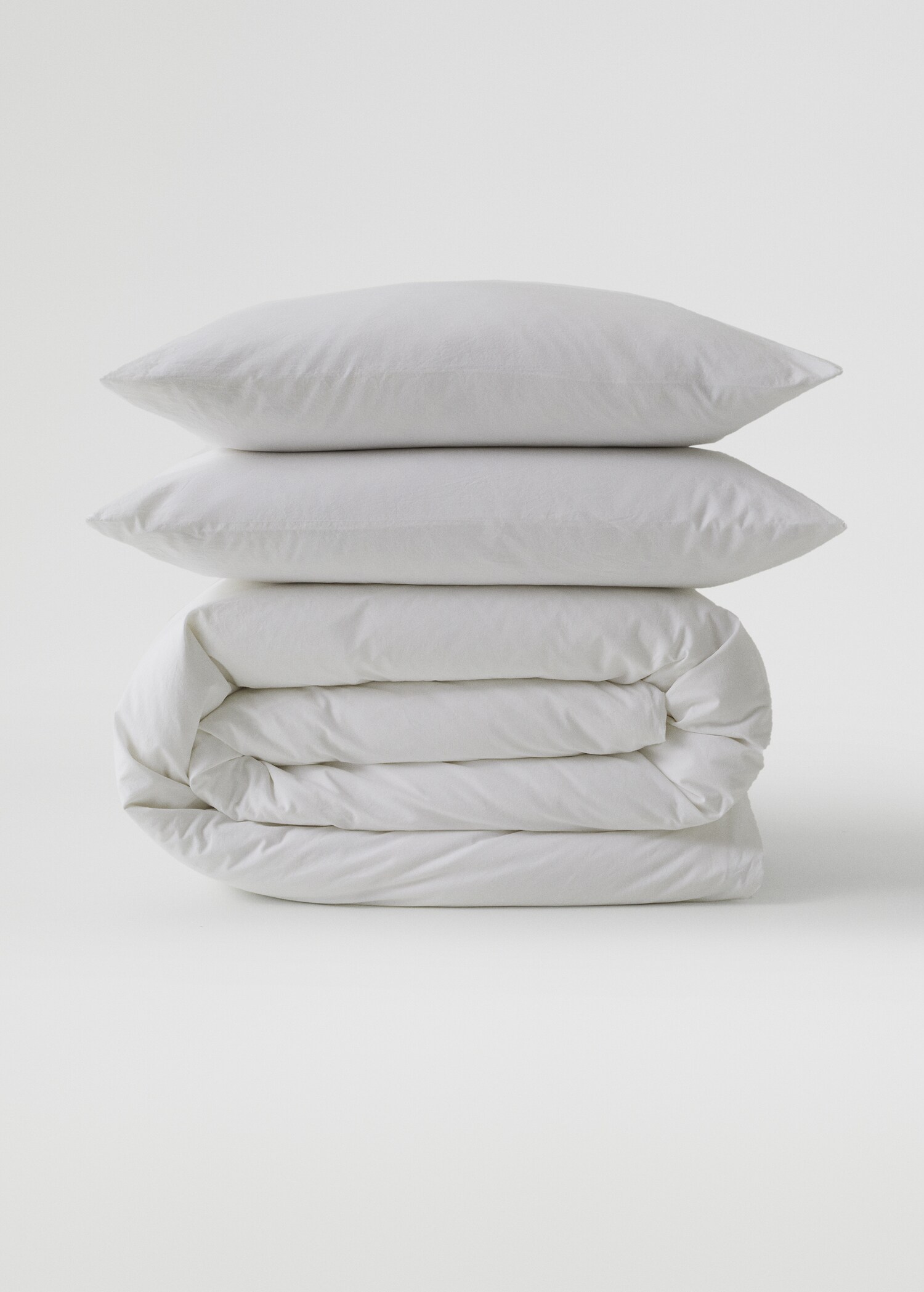 Bettbezug aus gewaschener Baumwolle für 150/160 cm Bett - Artikel ohne Model