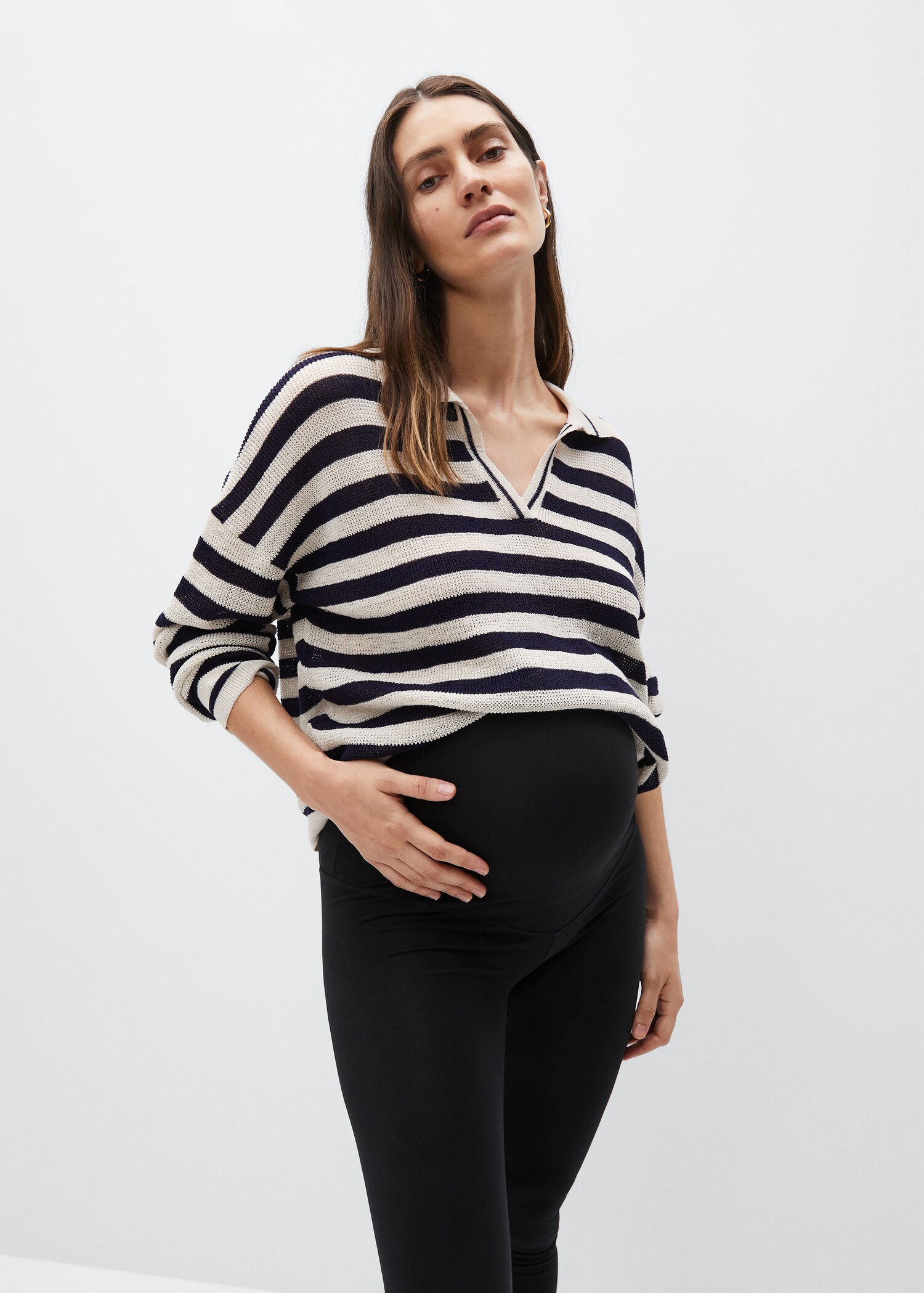 Хлопковые легинсы Maternity - Деталь изделия 1