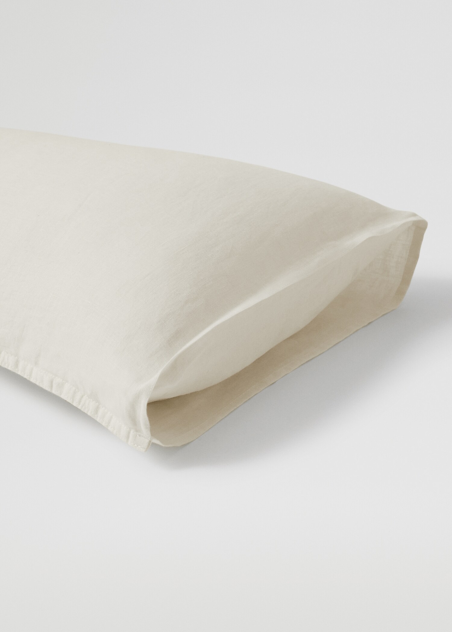 Kopfkissenhülle aus 100 % Leinen 45 x 110 cm - Mittlere Ansicht