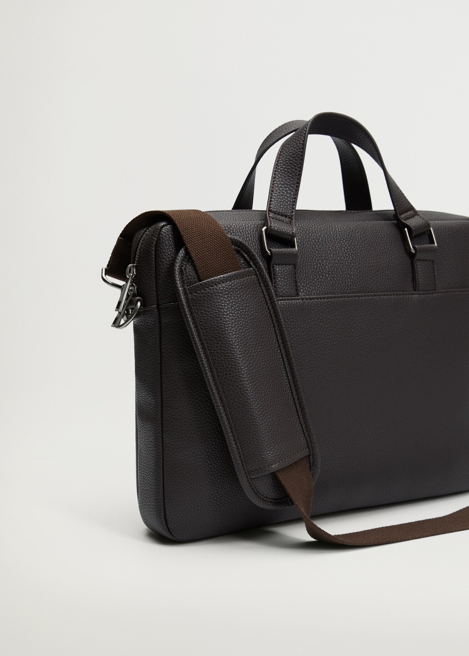 External pocket tote briefcase - Details of the article 3