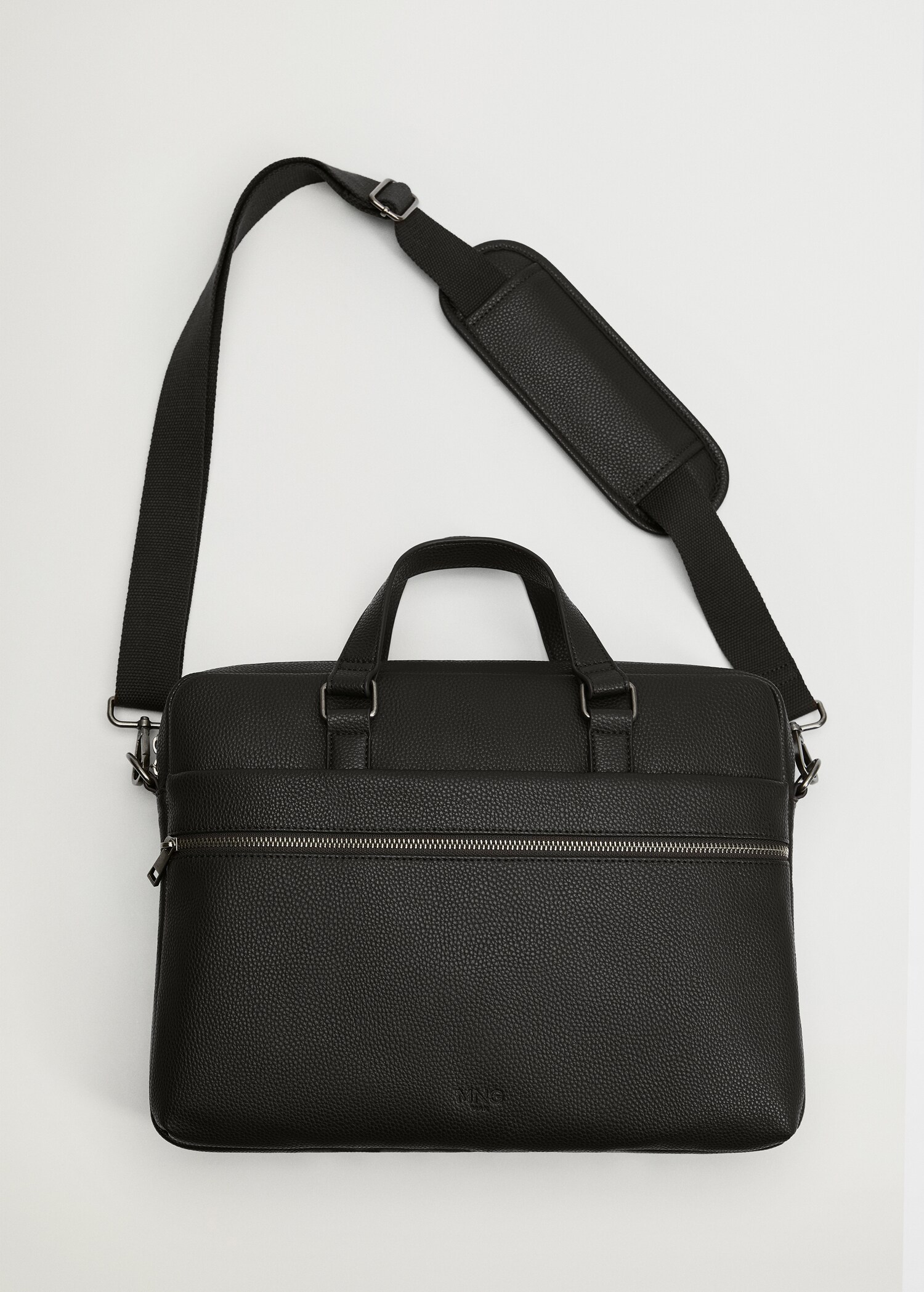 External pocket tote briefcase - Medium plane