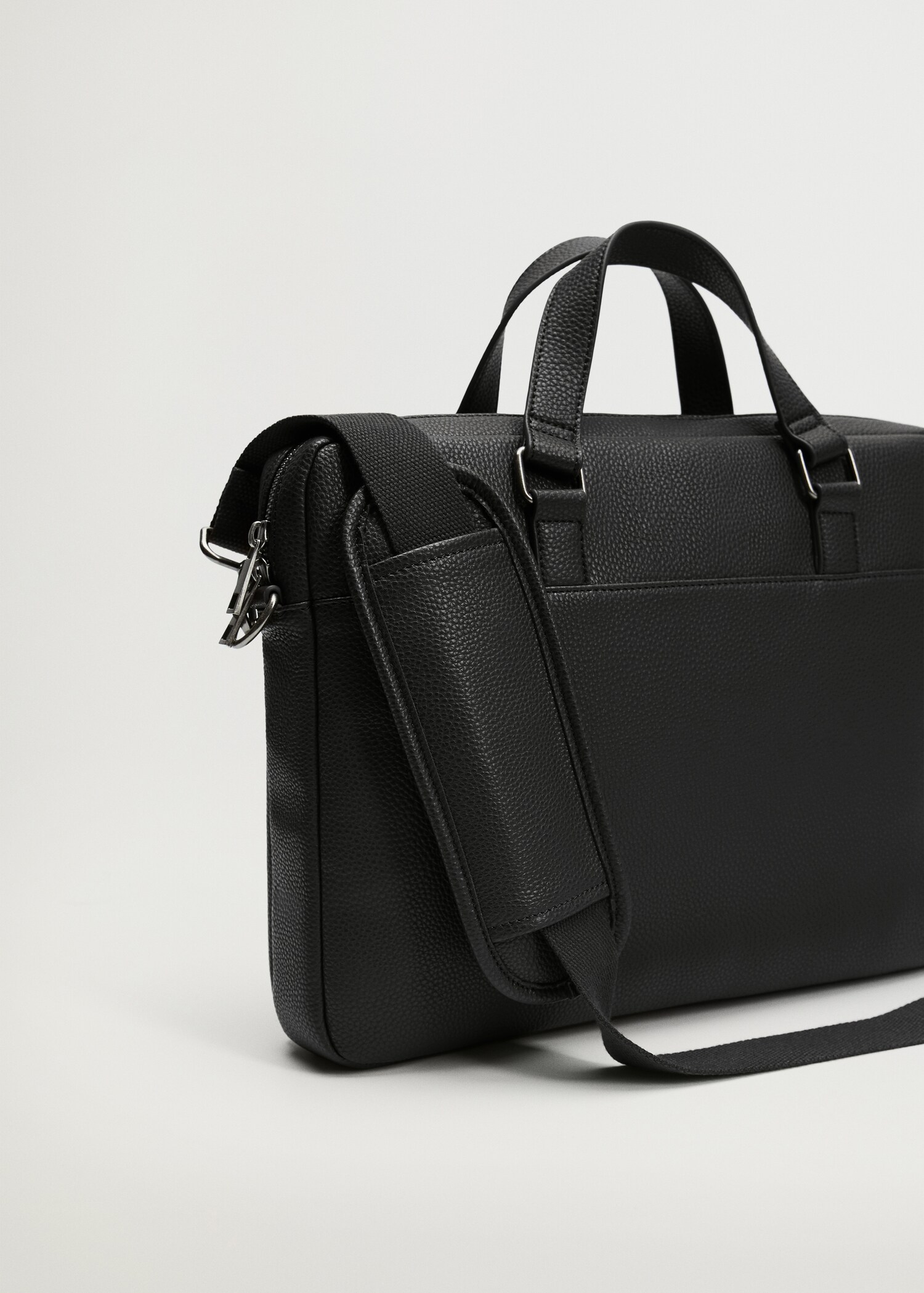 External pocket tote briefcase - Details of the article 3