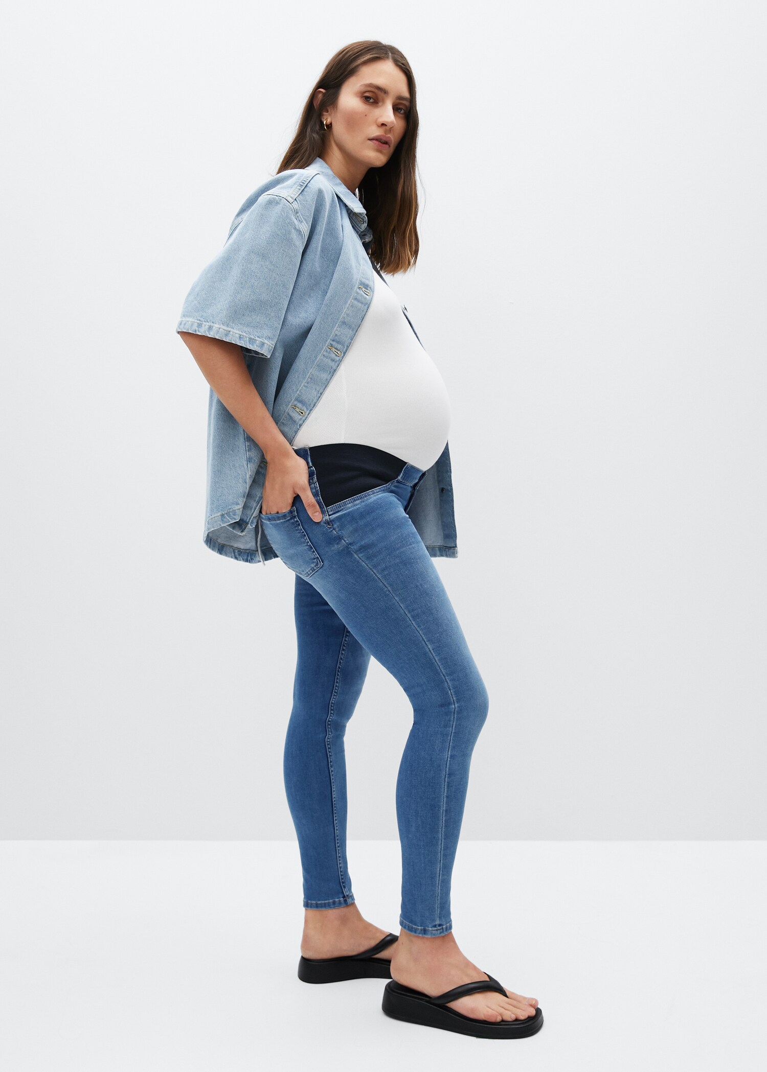 Jeans skinny Maternity - Reverso del artículo