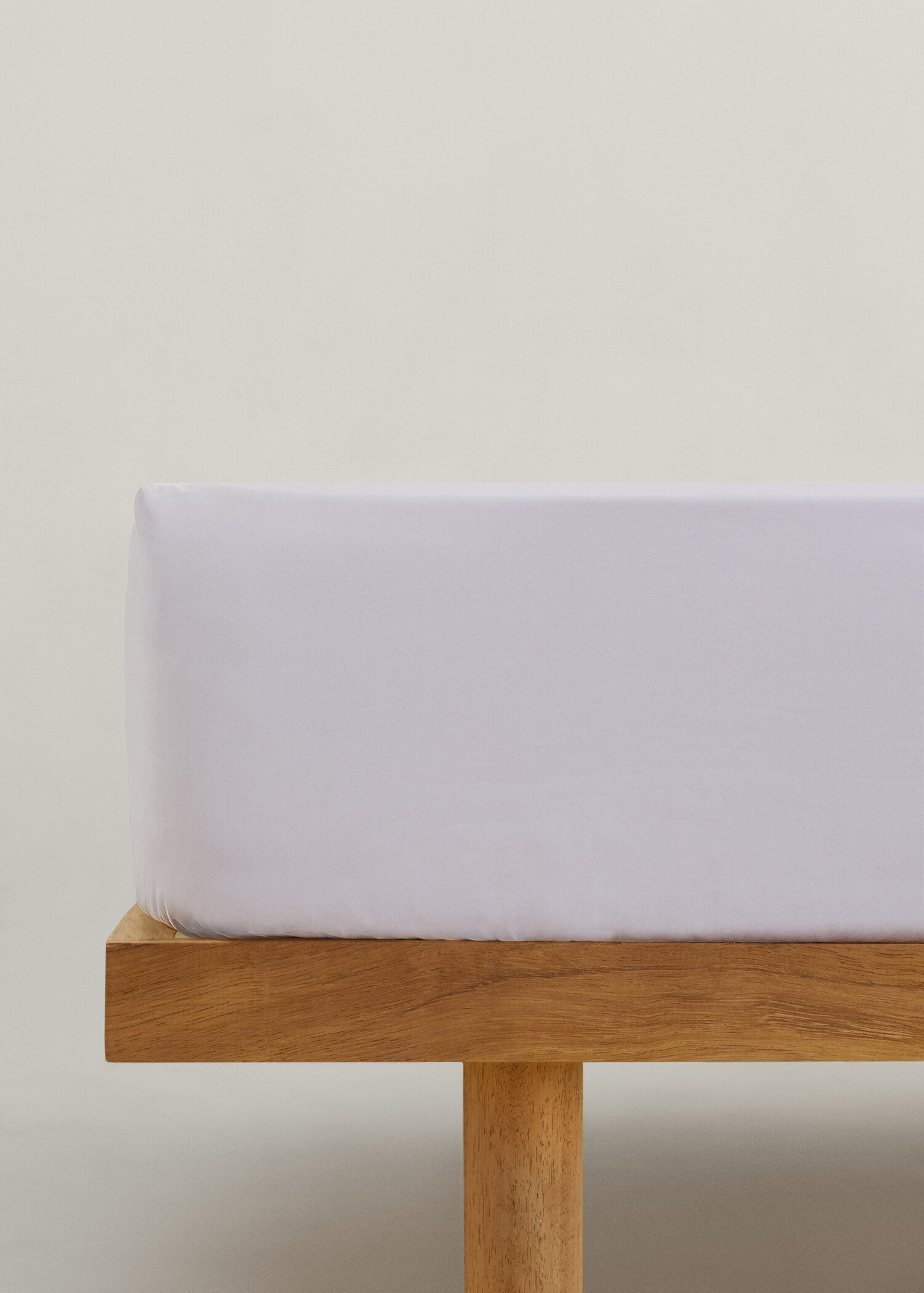 Percale cotton fitted sheet 160x200cmx30cm - Article without model