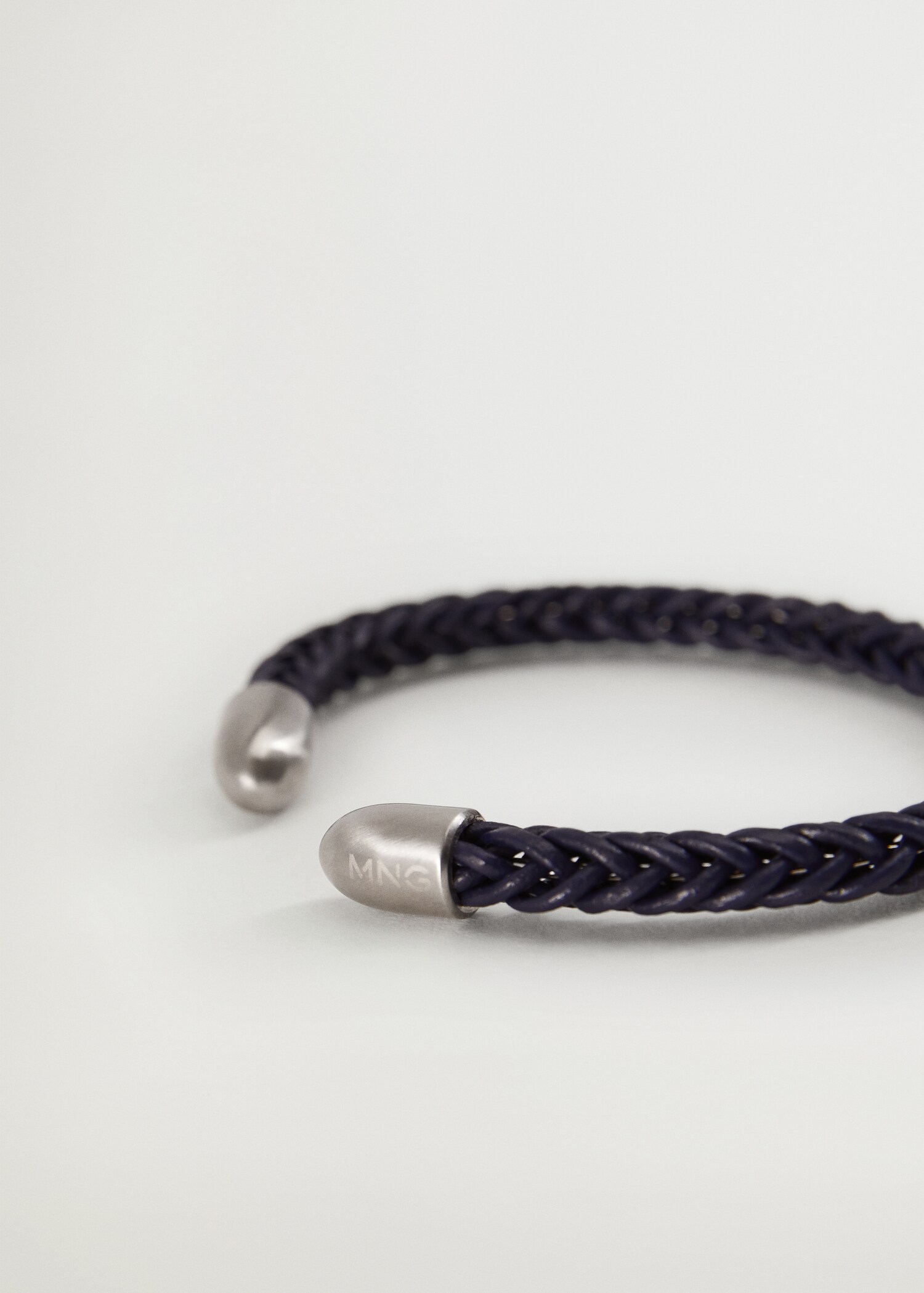Braided leather bracelet - Medium plane