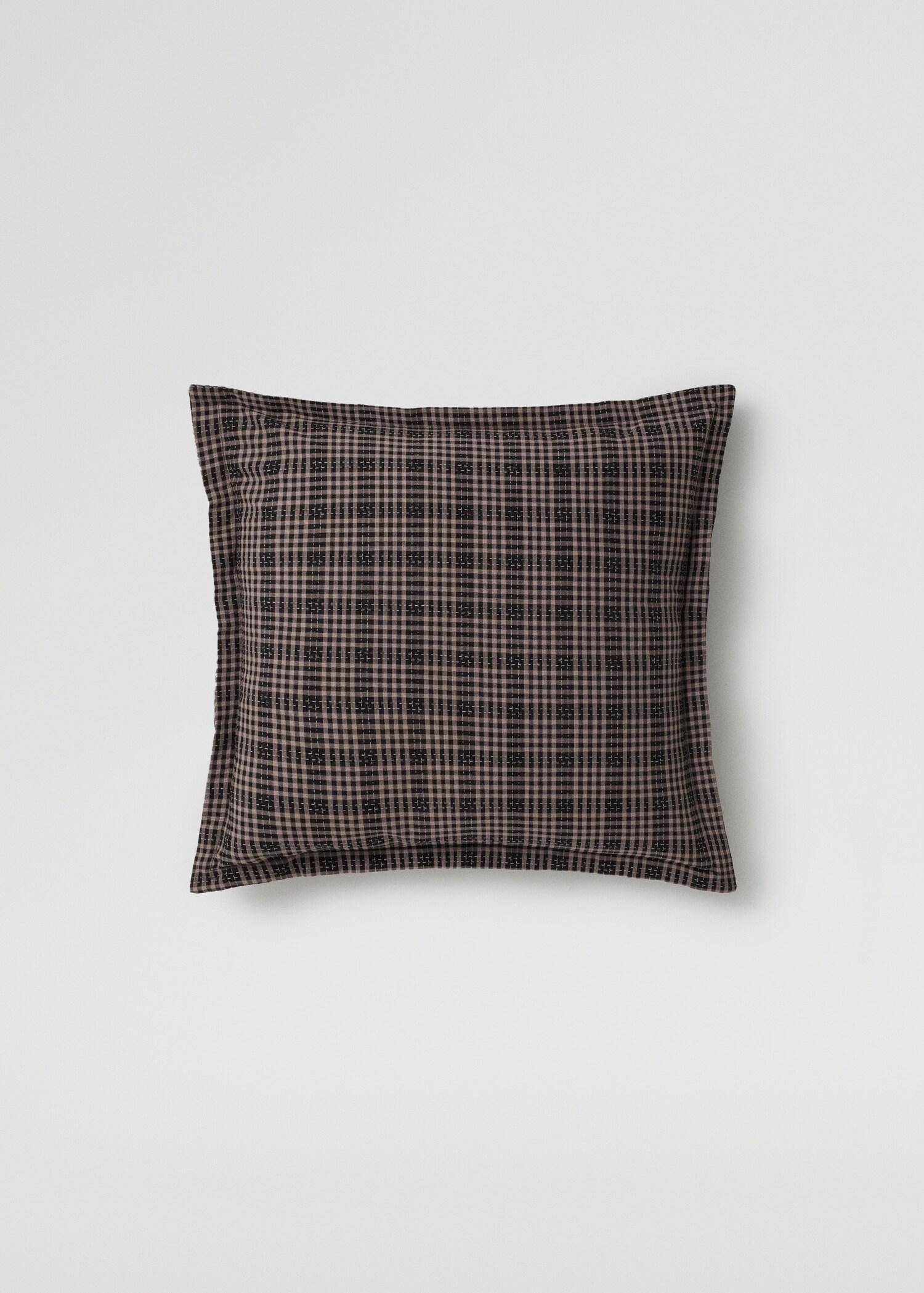 Funda de cojín 100% algodón cuadros 50x50cm - Artículo sin modelo