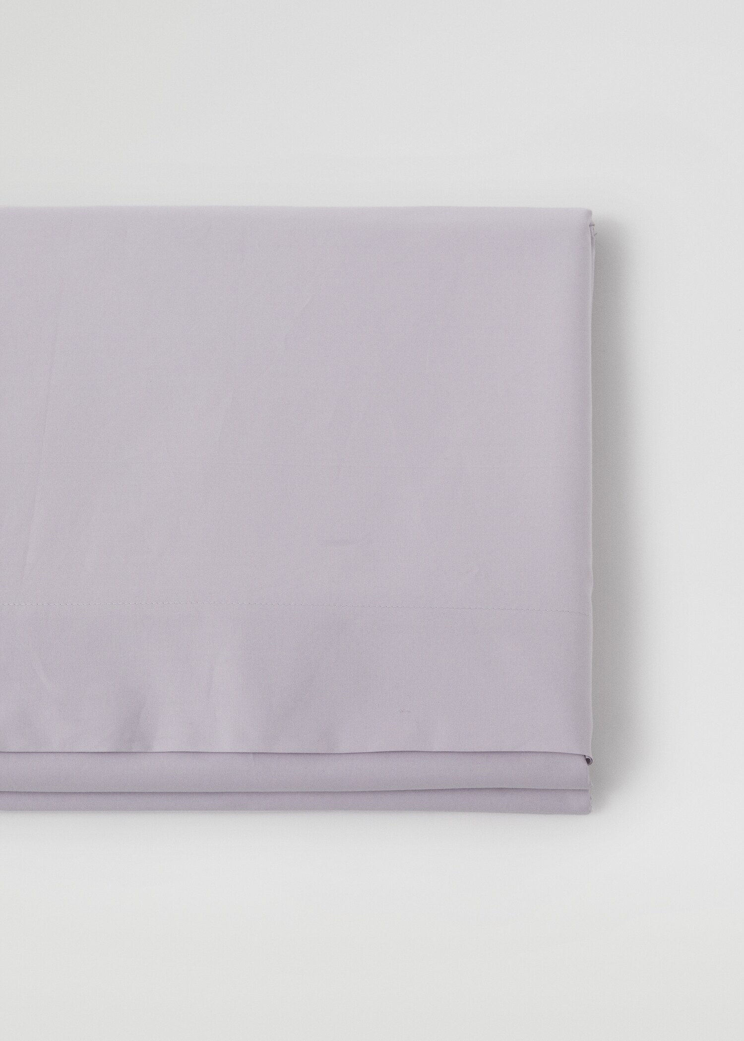 Cotton percale flat sheet (500 threads) 240x280cm  - Medium plane