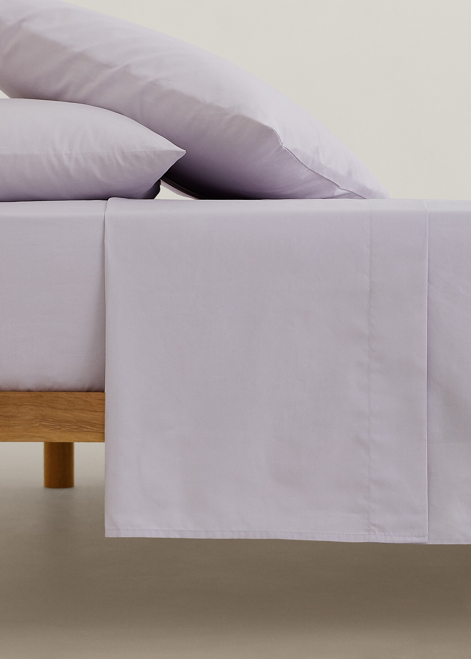 Cotton percale flat sheet (500 threads) 240x280cm  - Article without model
