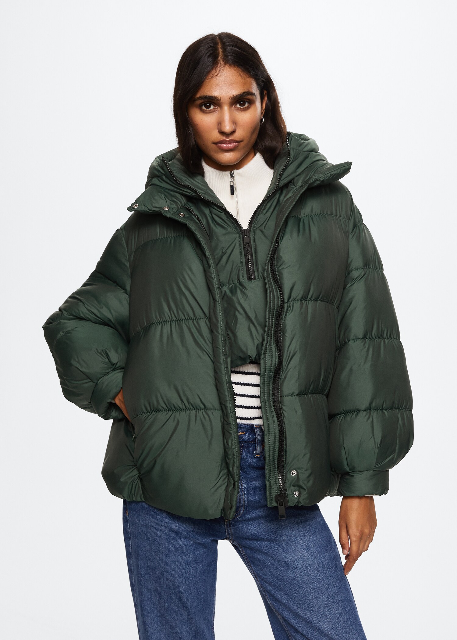 Oversize quilted coat - Medium plane