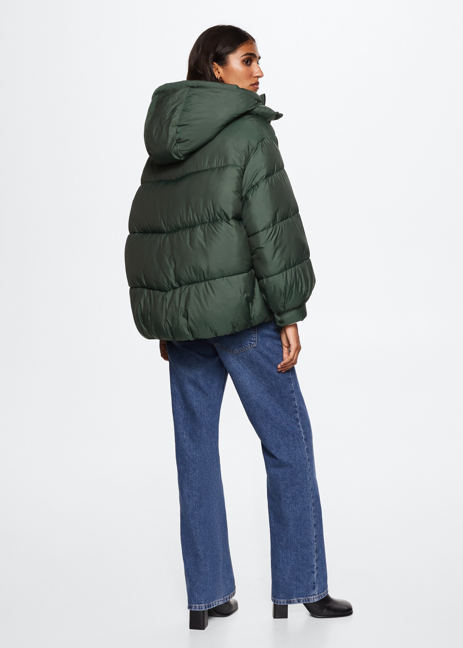Oversize quilted coat - Reverse of the article