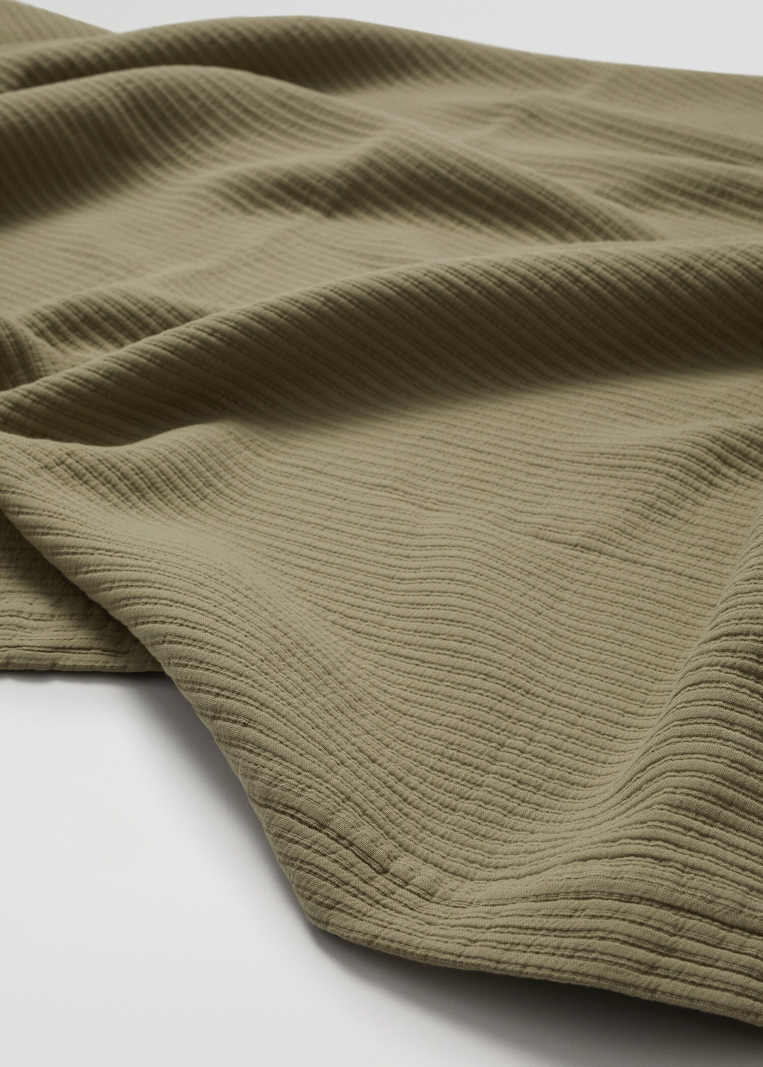Textured cotton bedspread 230x250cm - Details of the article 2