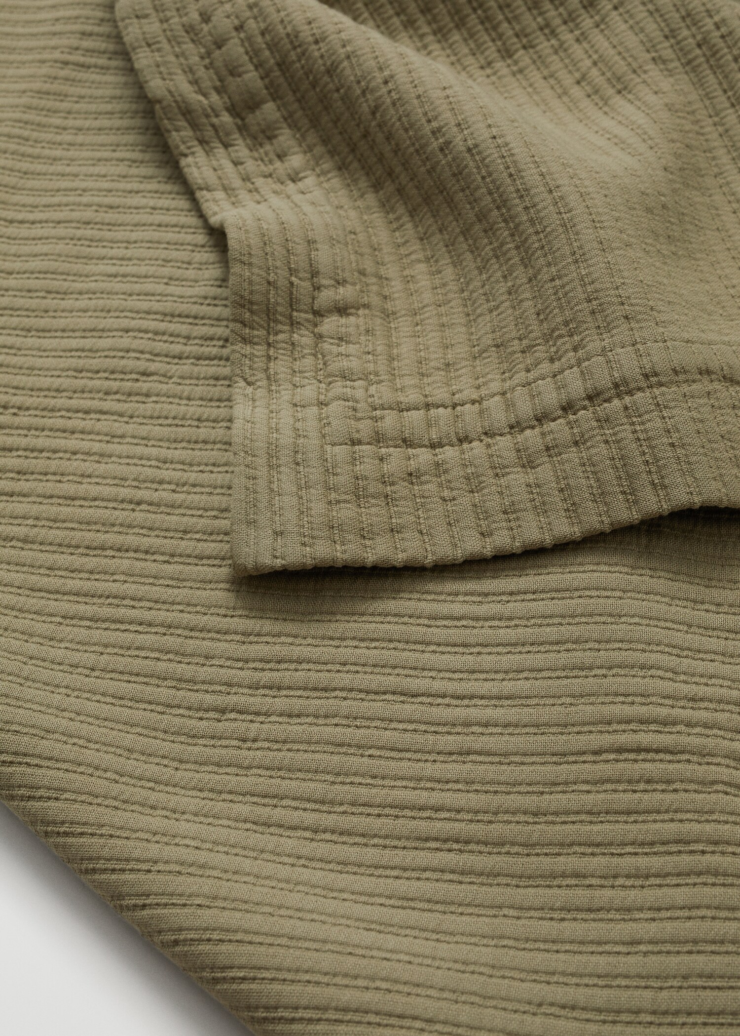 Textured cotton bedspread 230x250cm - Details of the article 3