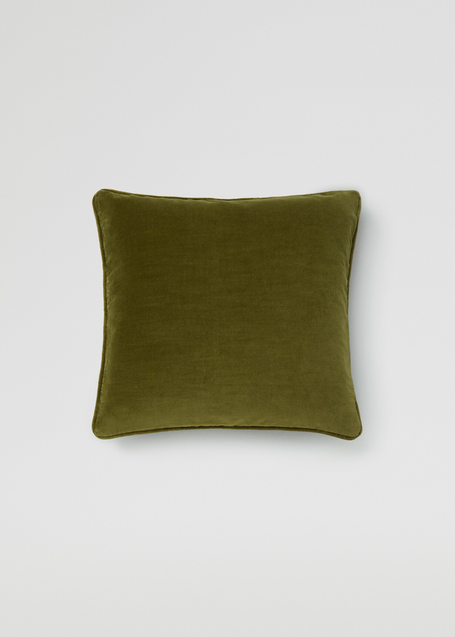 Prikkete pynteputetrekk i bomull 50x50cm - Baksiden av artikkelen