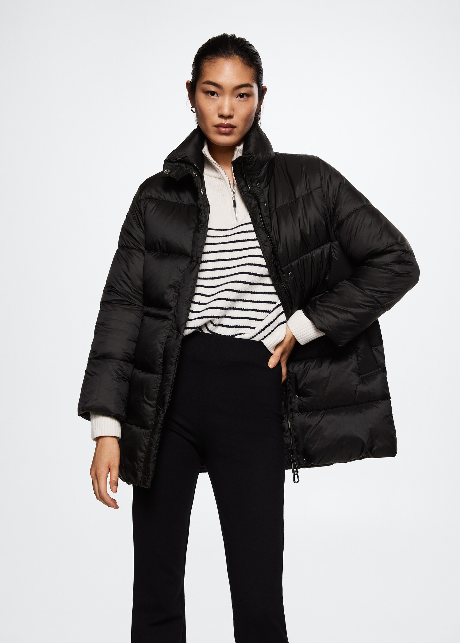 Anorak acolchado ajustable - Plano medio