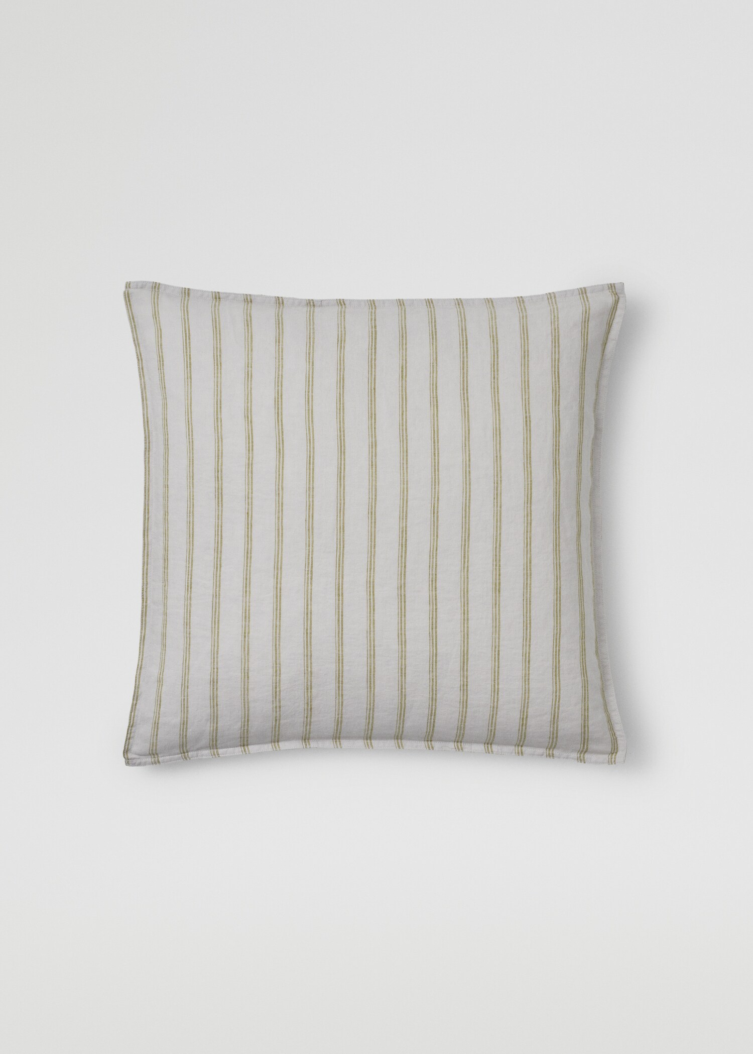 Kussenhoes 100% linnen gestreept 60x60 cm (set van 2 stuks) - Artikel zonder model