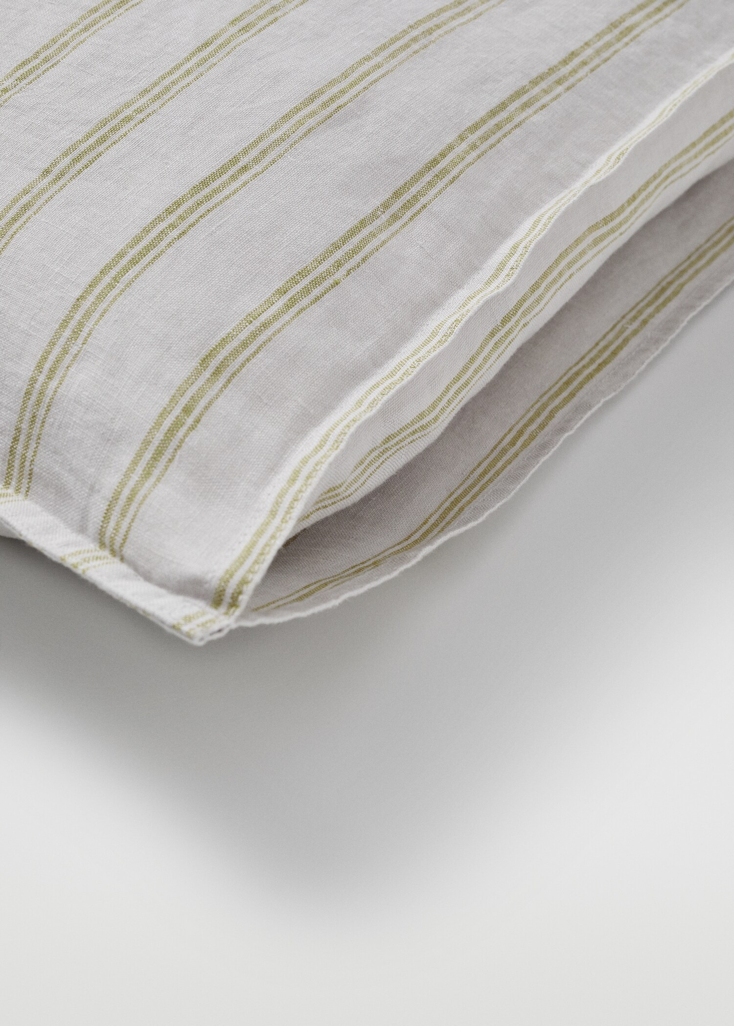 Kussenhoes 100% linnen gestreept 60x60 cm (set van 2 stuks) - Detail van het artikel 2