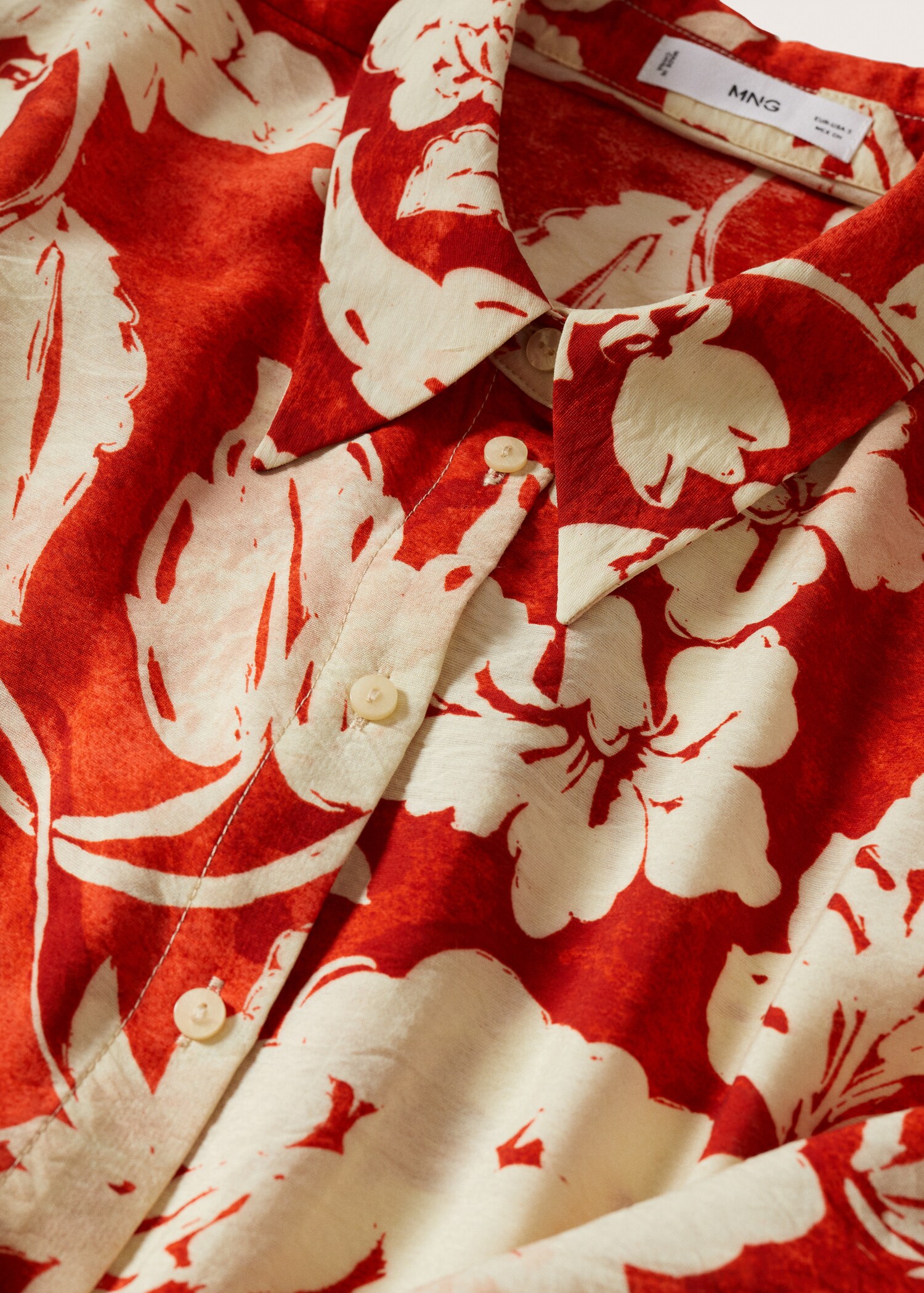 Vestido camisero flores - Detalle del artículo 8
