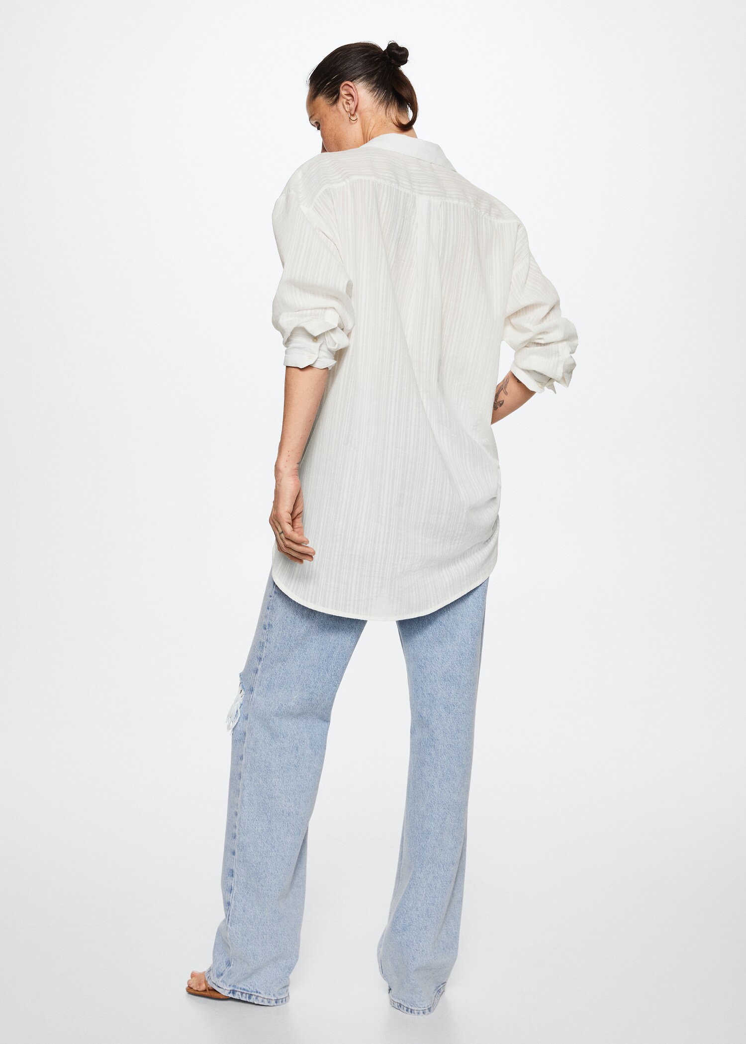 Chemise coton oversize - Verso de l’article