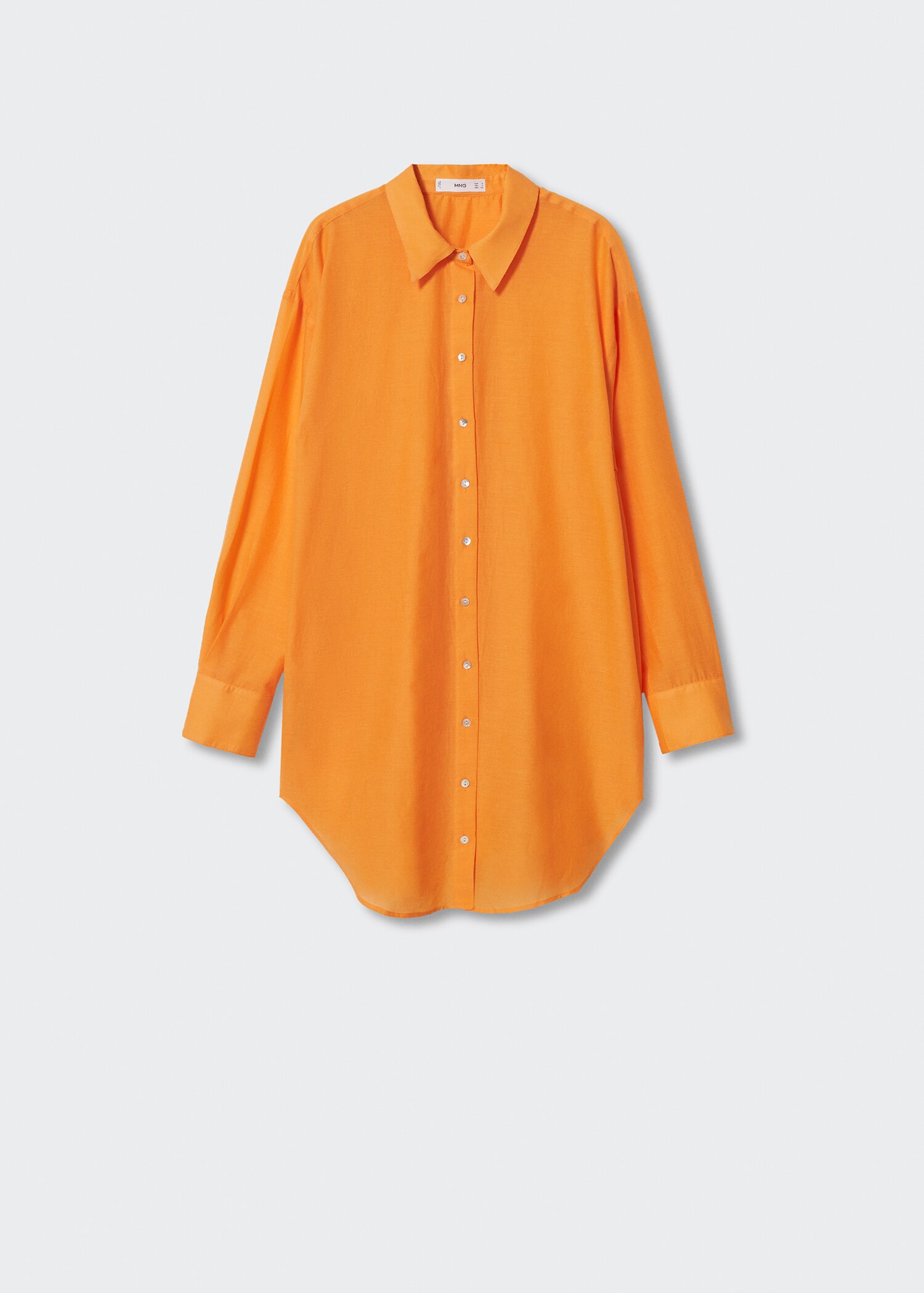 Oversize cotton shirt - Article without model