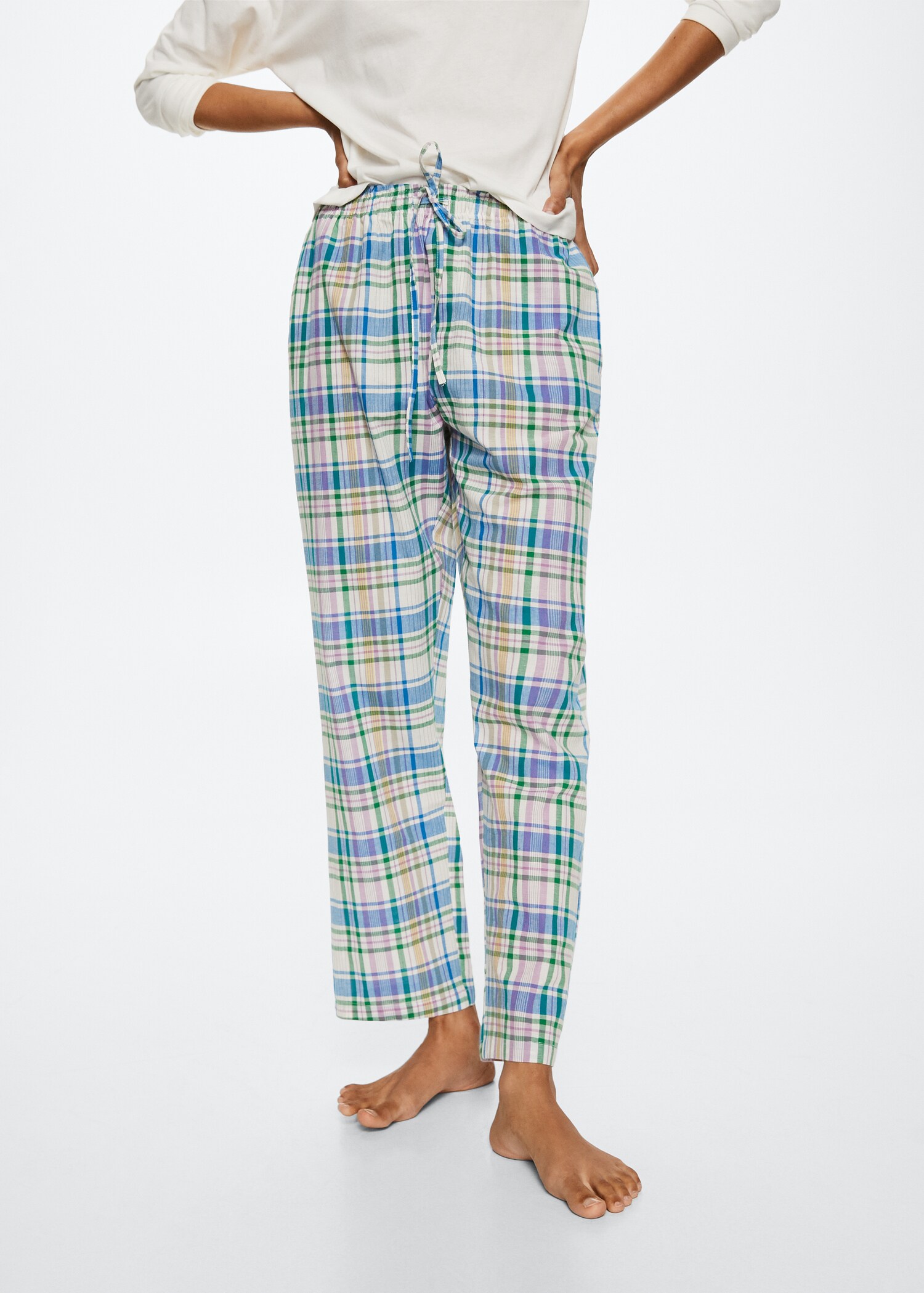 Pyjama coton carreaux - Détail de l'article 1