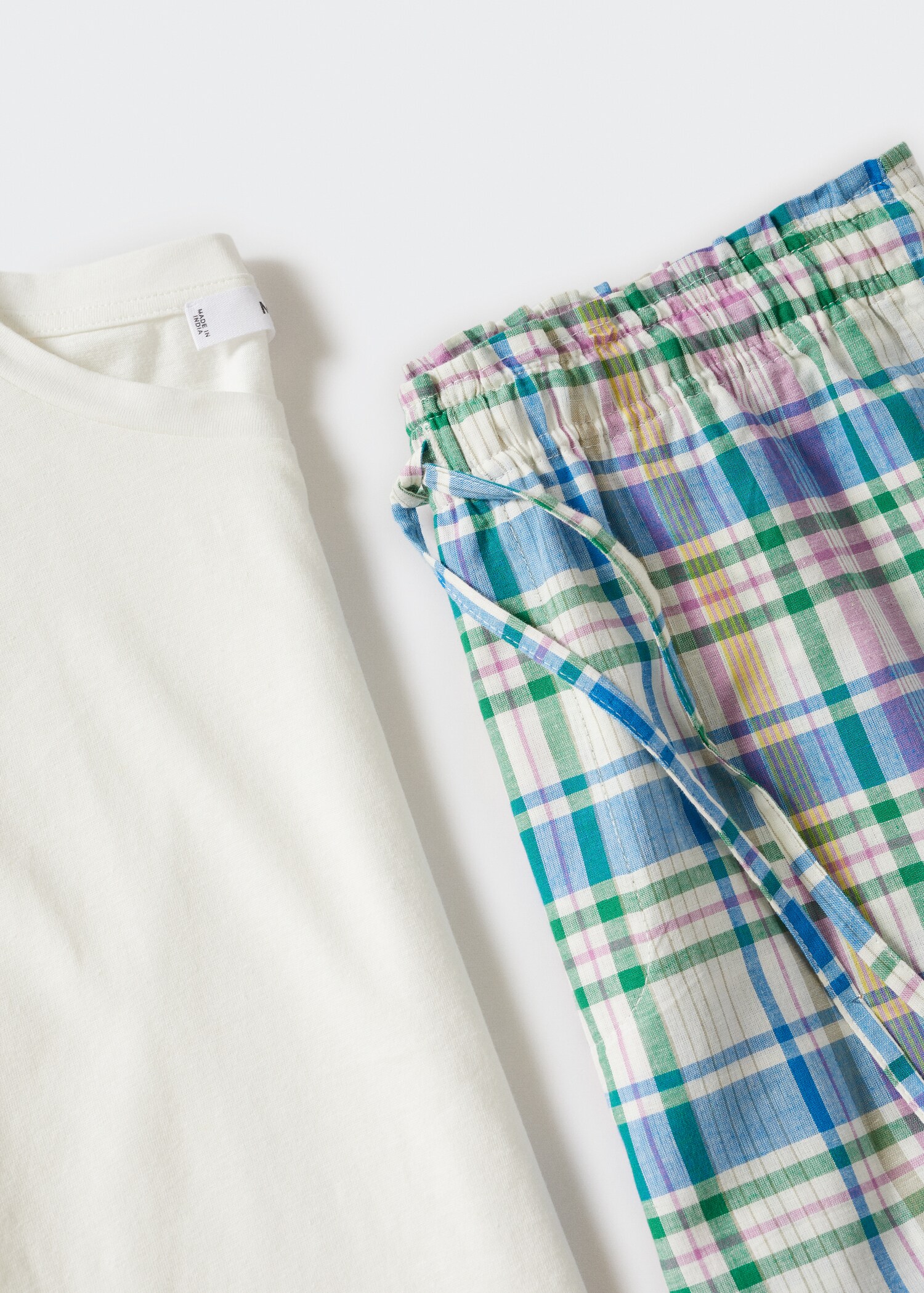 Pyjama coton carreaux - Détail de l'article 8
