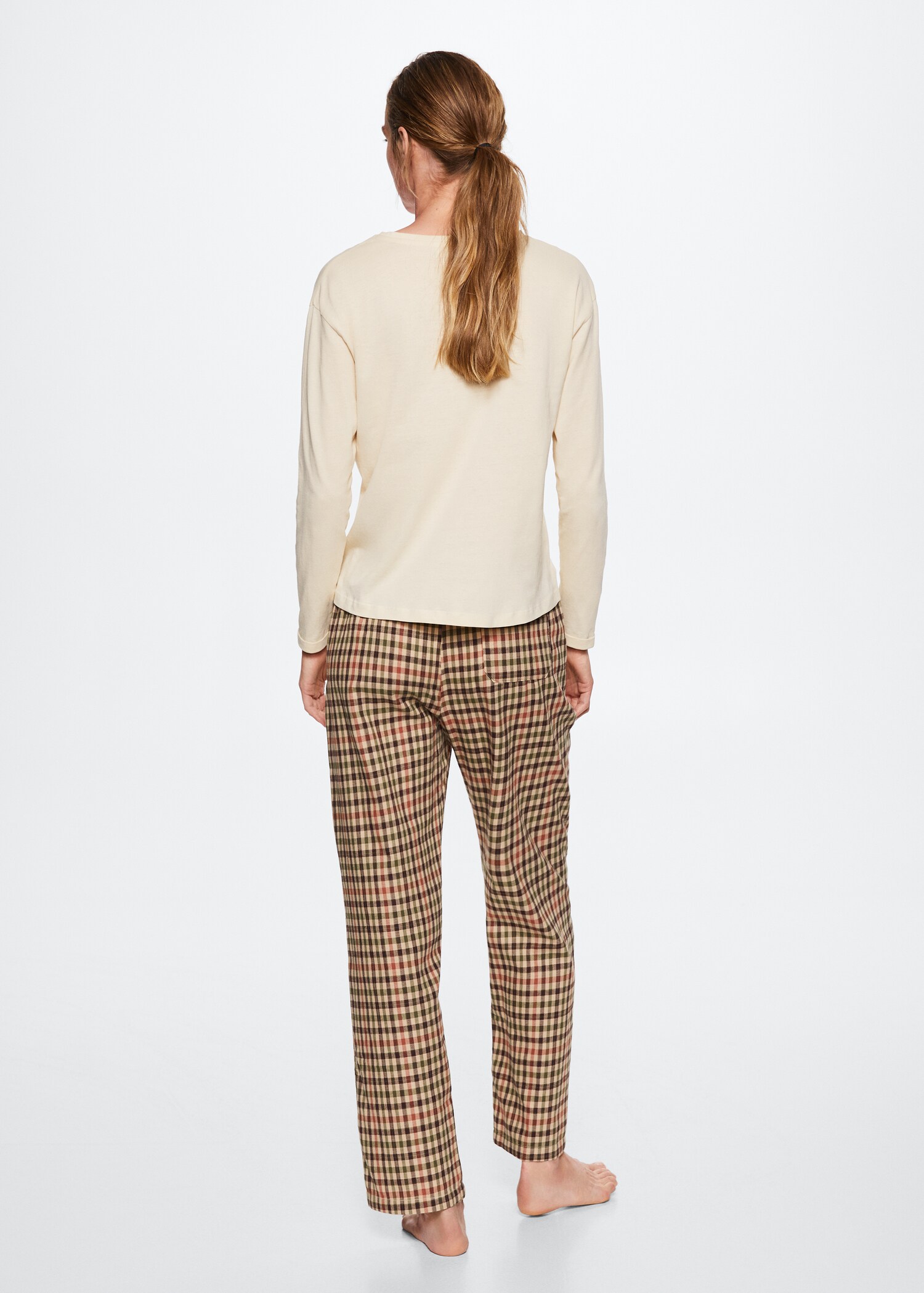 Pyjama coton carreaux - Verso de l’article