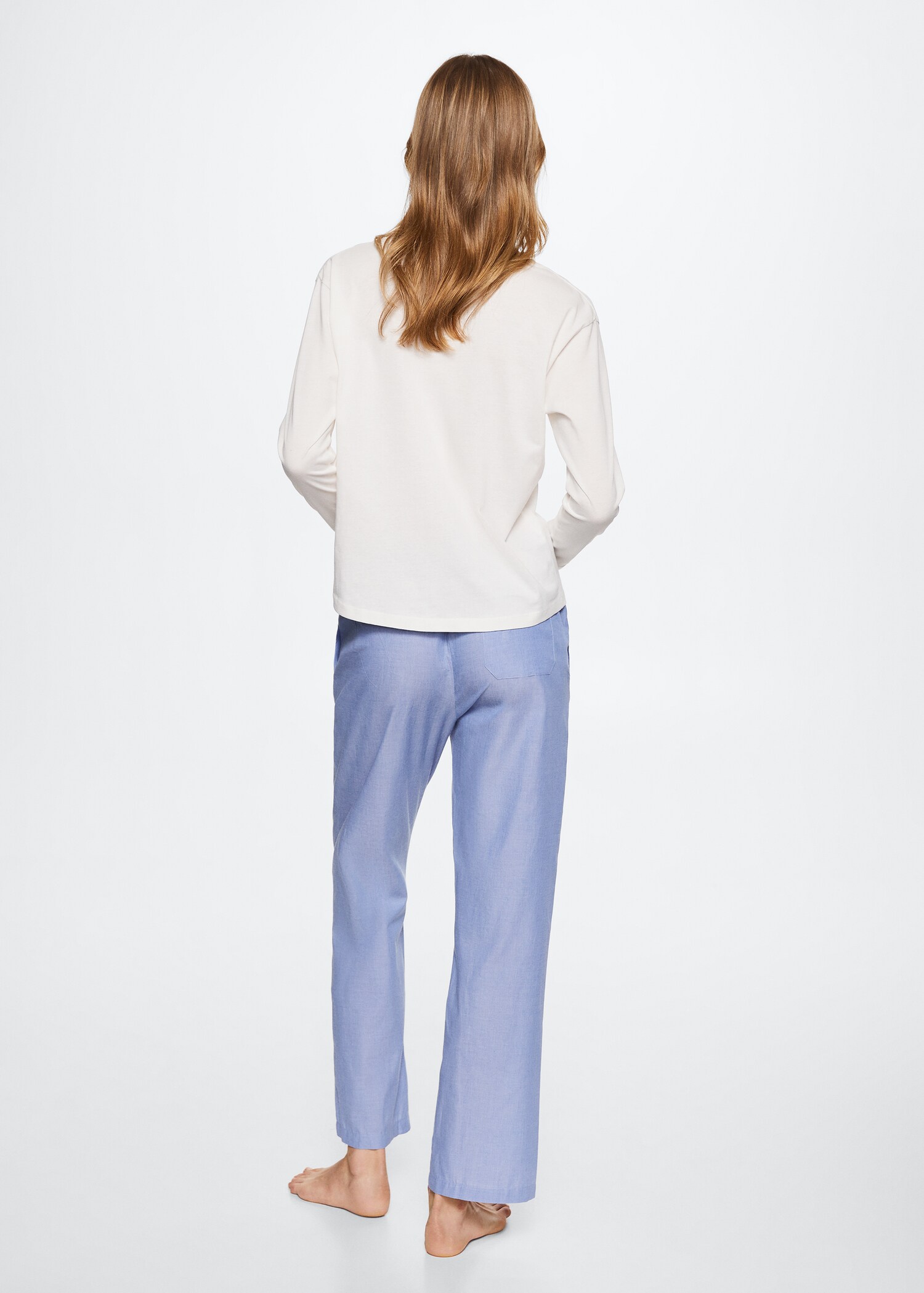 Pyjama coton carreaux - Verso de l’article