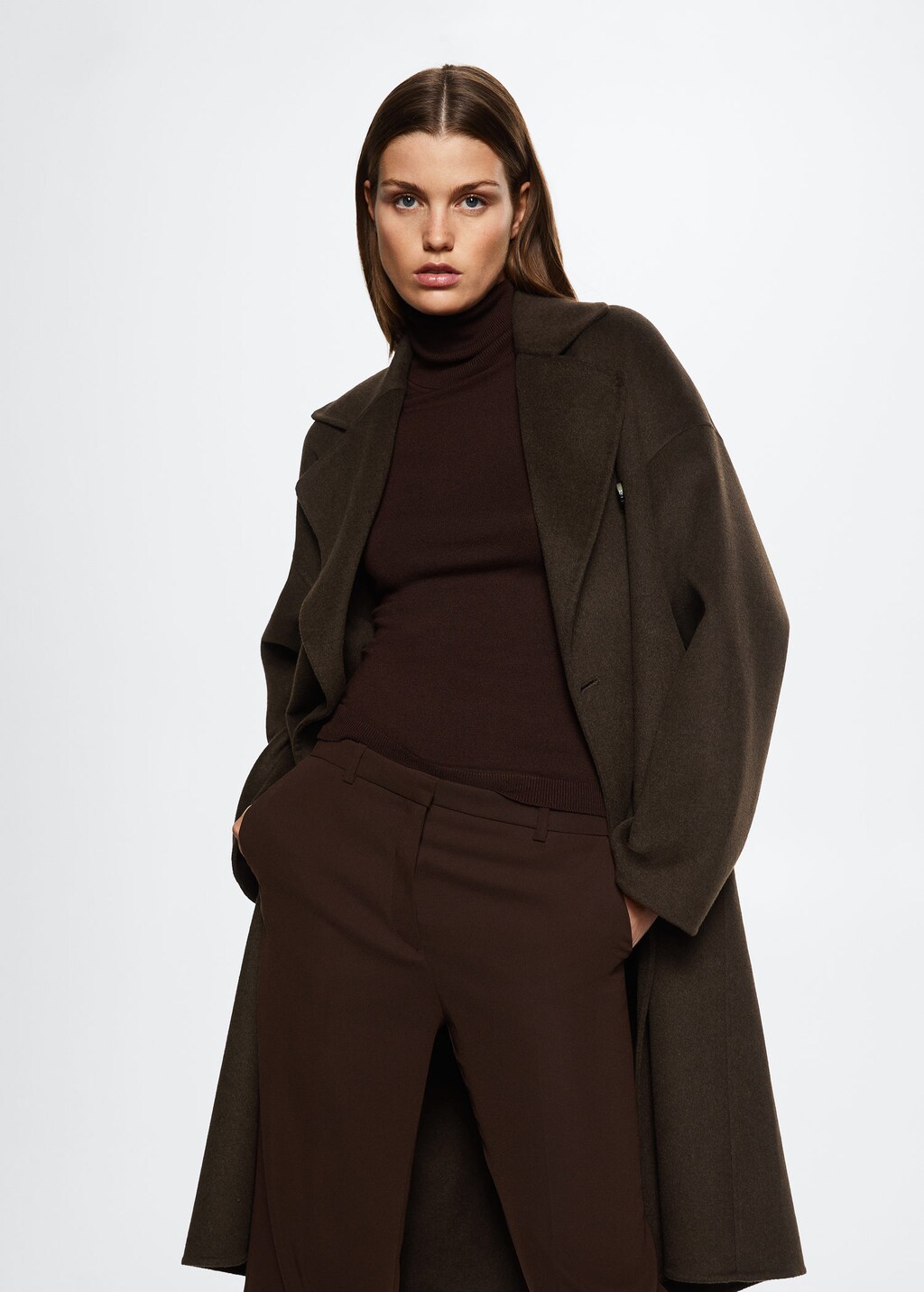 Women's oversized wool best sale coat