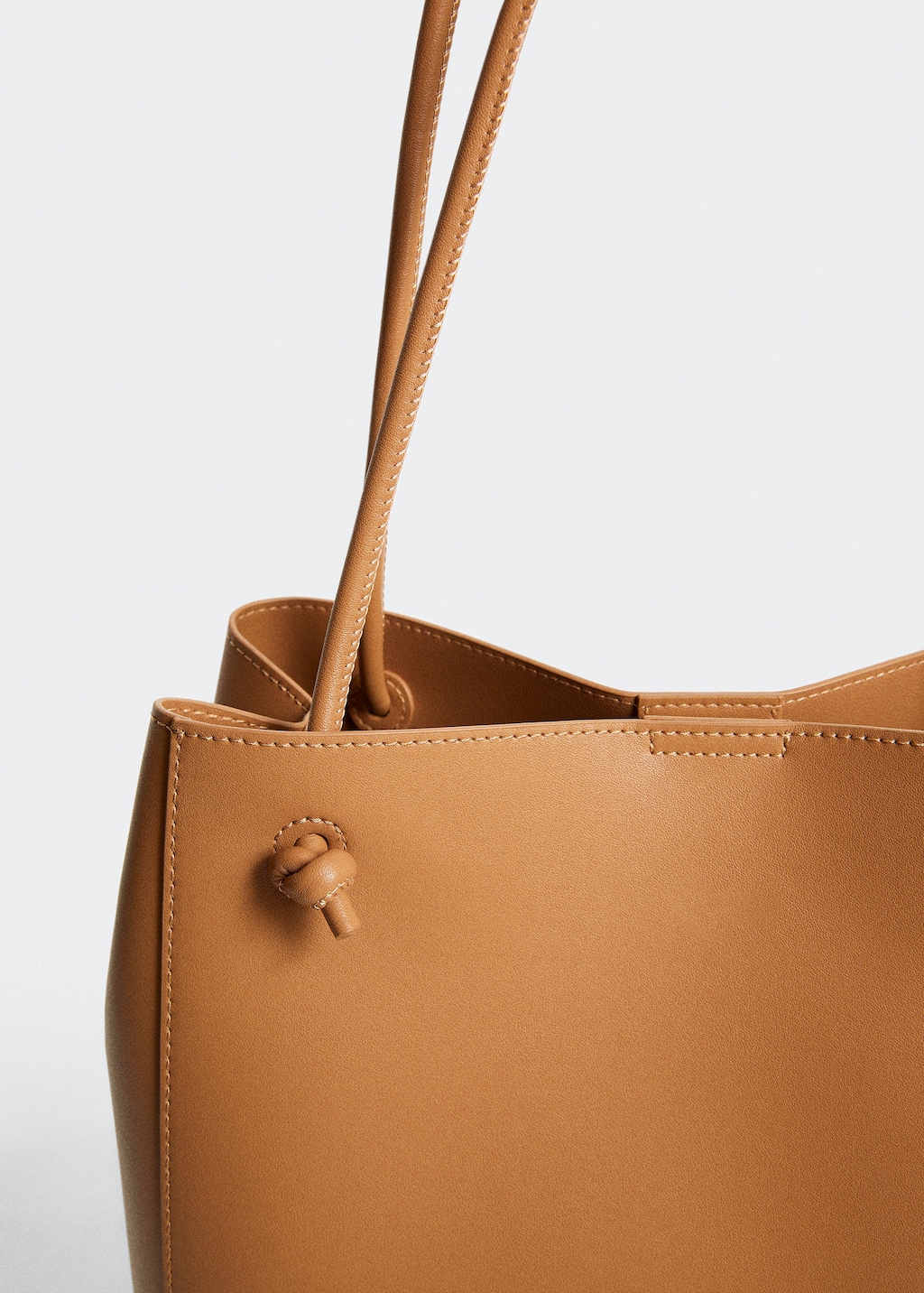 Knots pleated shopper bag MANGO