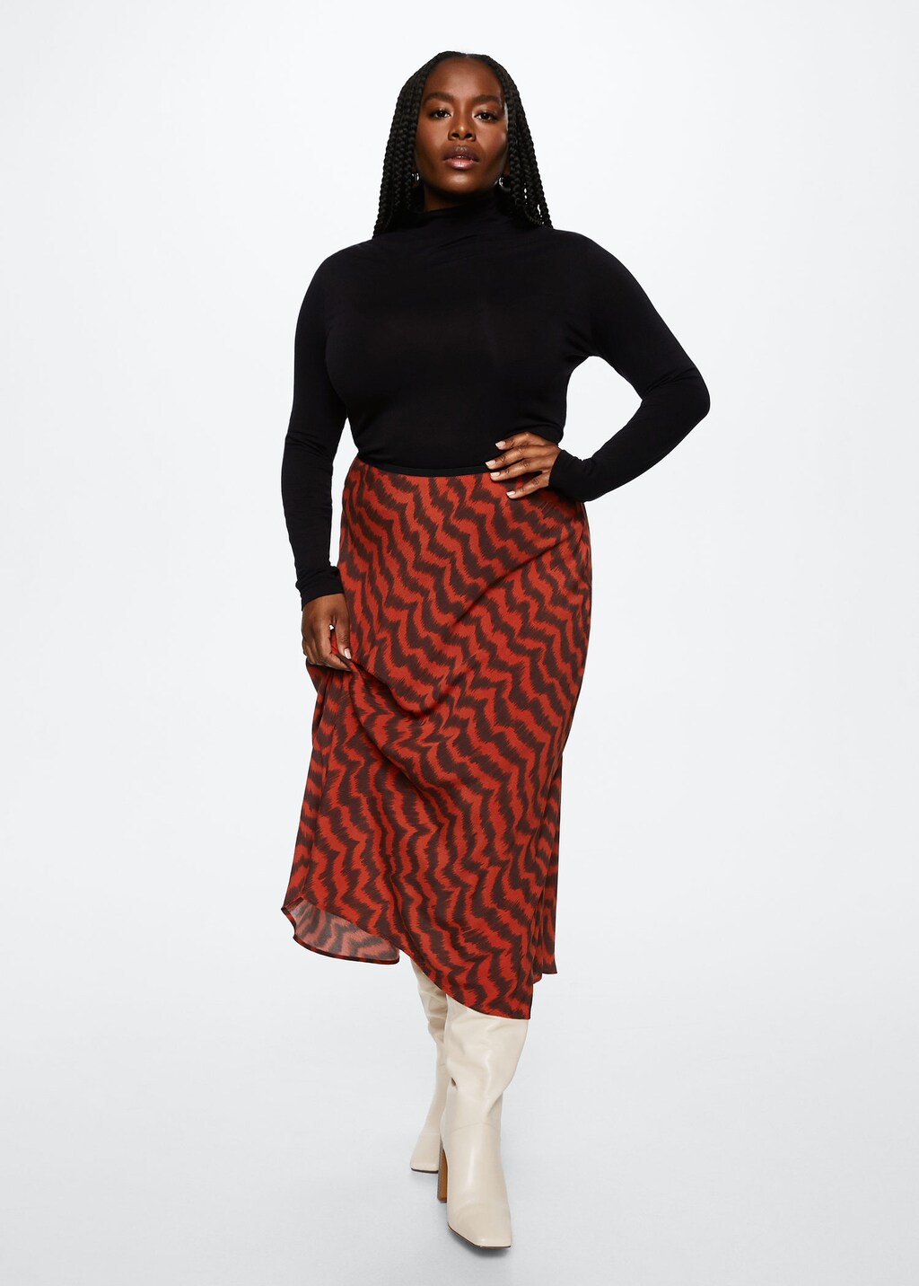 Turtleneck pencil skirt shop