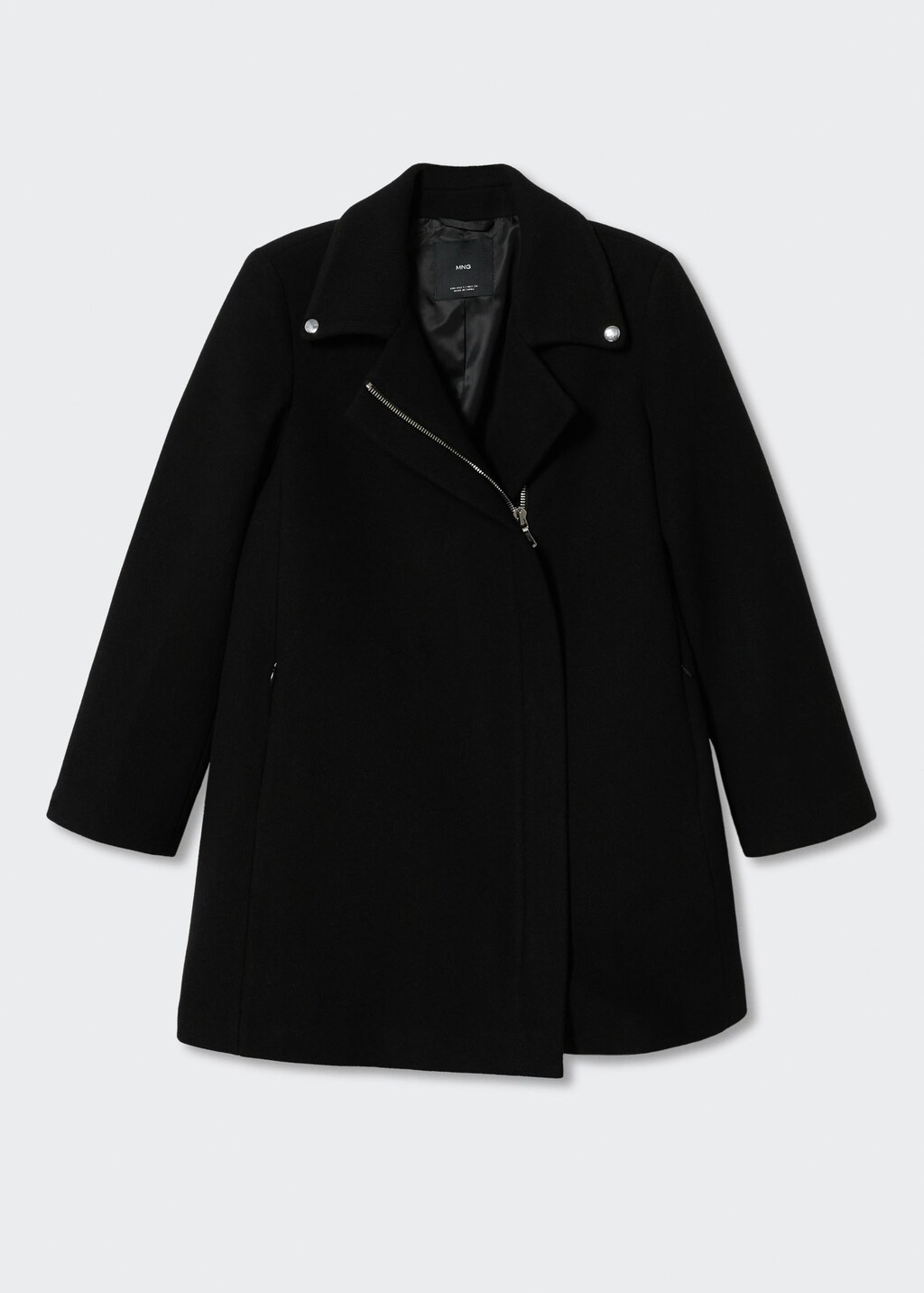 Wool biker coat discount