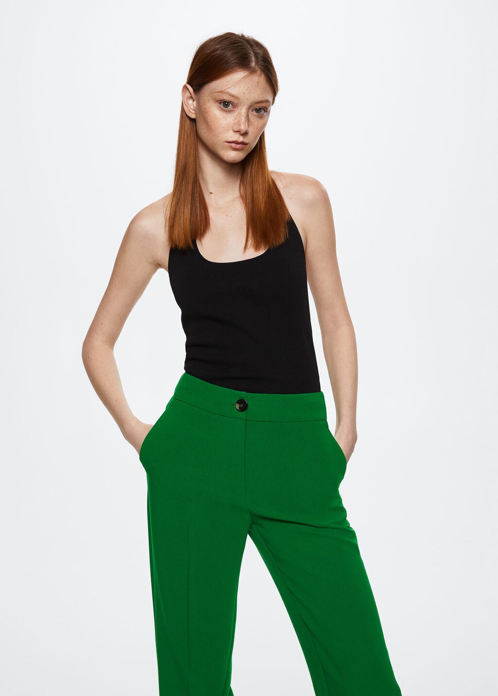 Flowy palazzo cheap trousers mango
