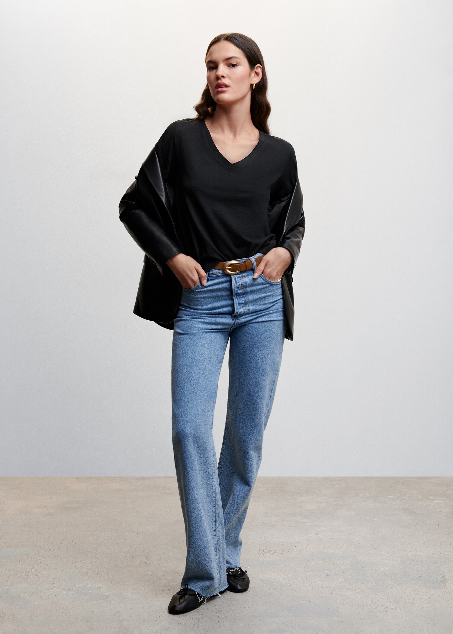 T-shirt basique en coton - Plan général