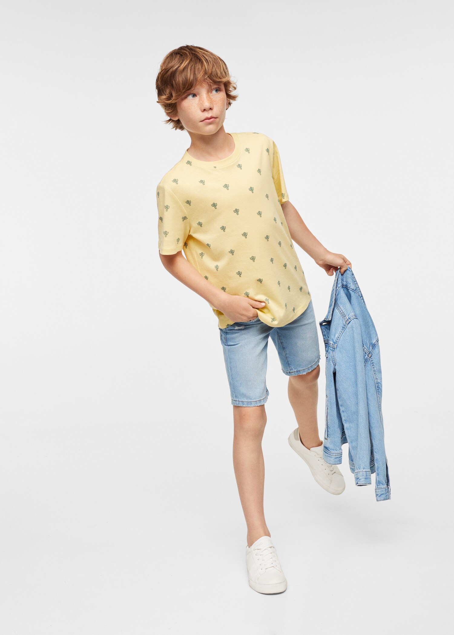 T-shirt estampada algodão - Plano geral