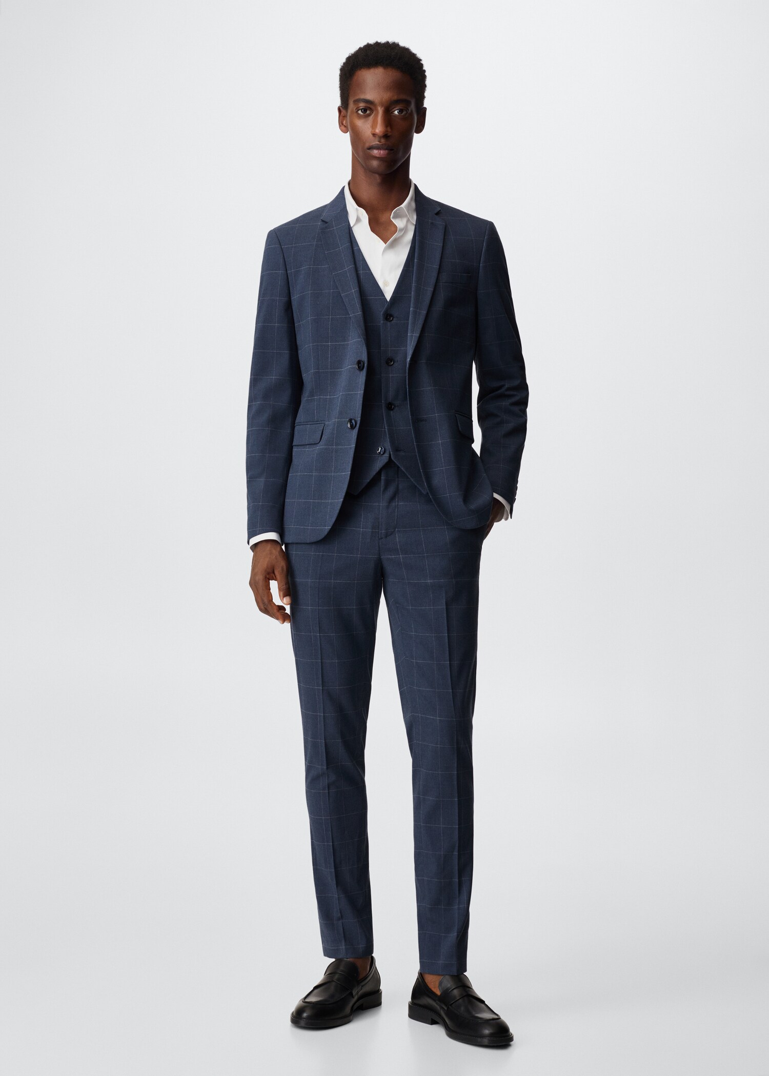 Super Slim Fit-Anzugweste - Allgemeine Ansicht