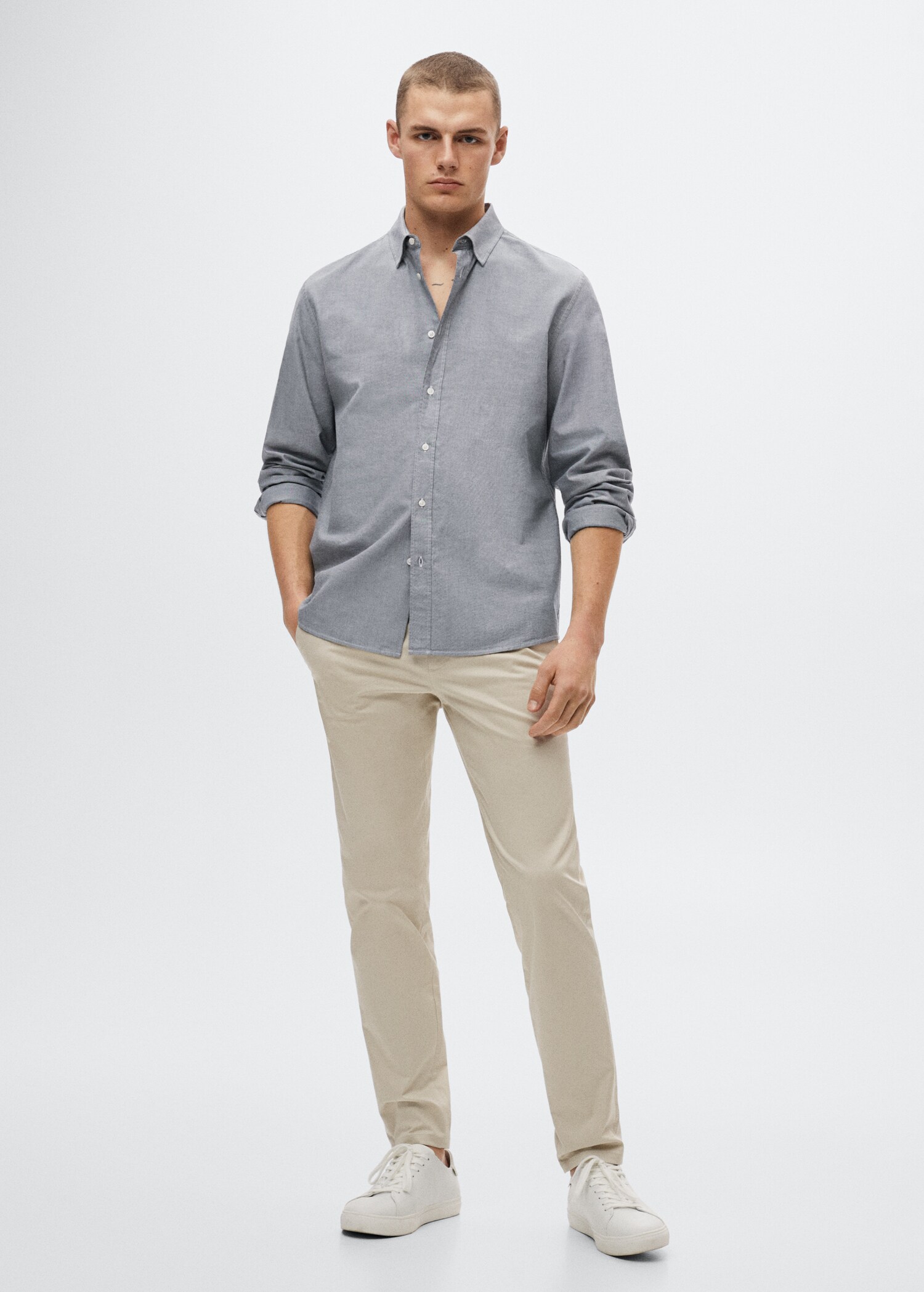 Camisa regular fit algodón - Plano general
