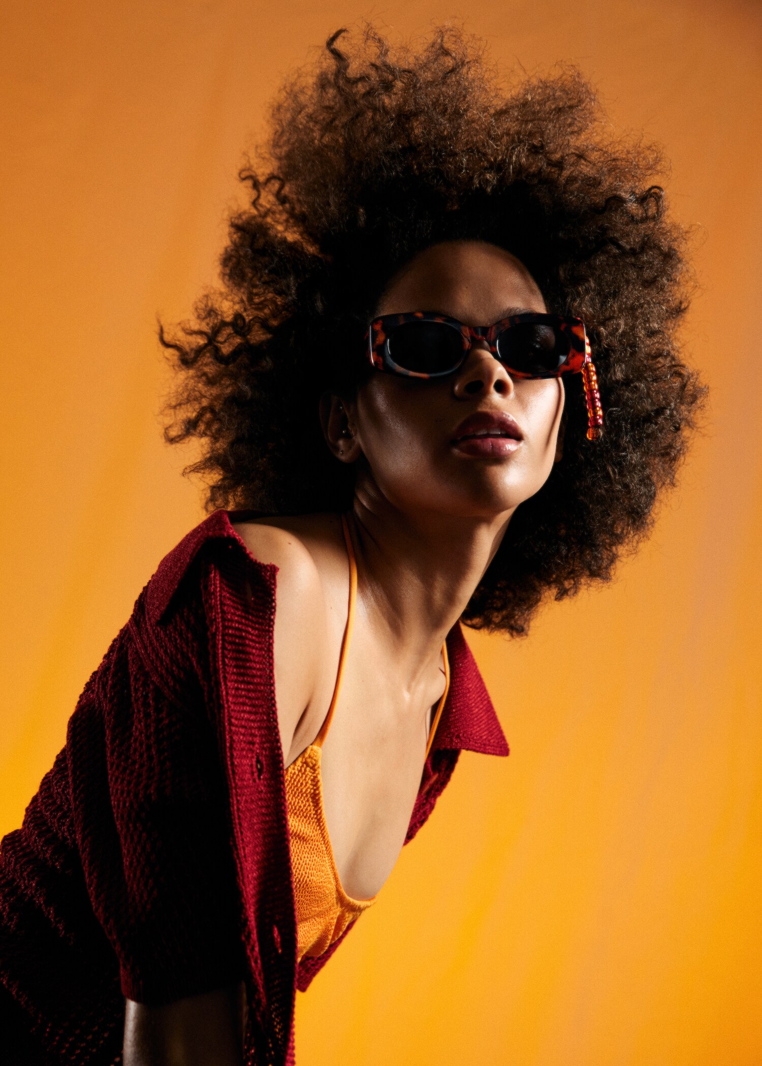 Lunettes de soleil monture plastique - Plan général