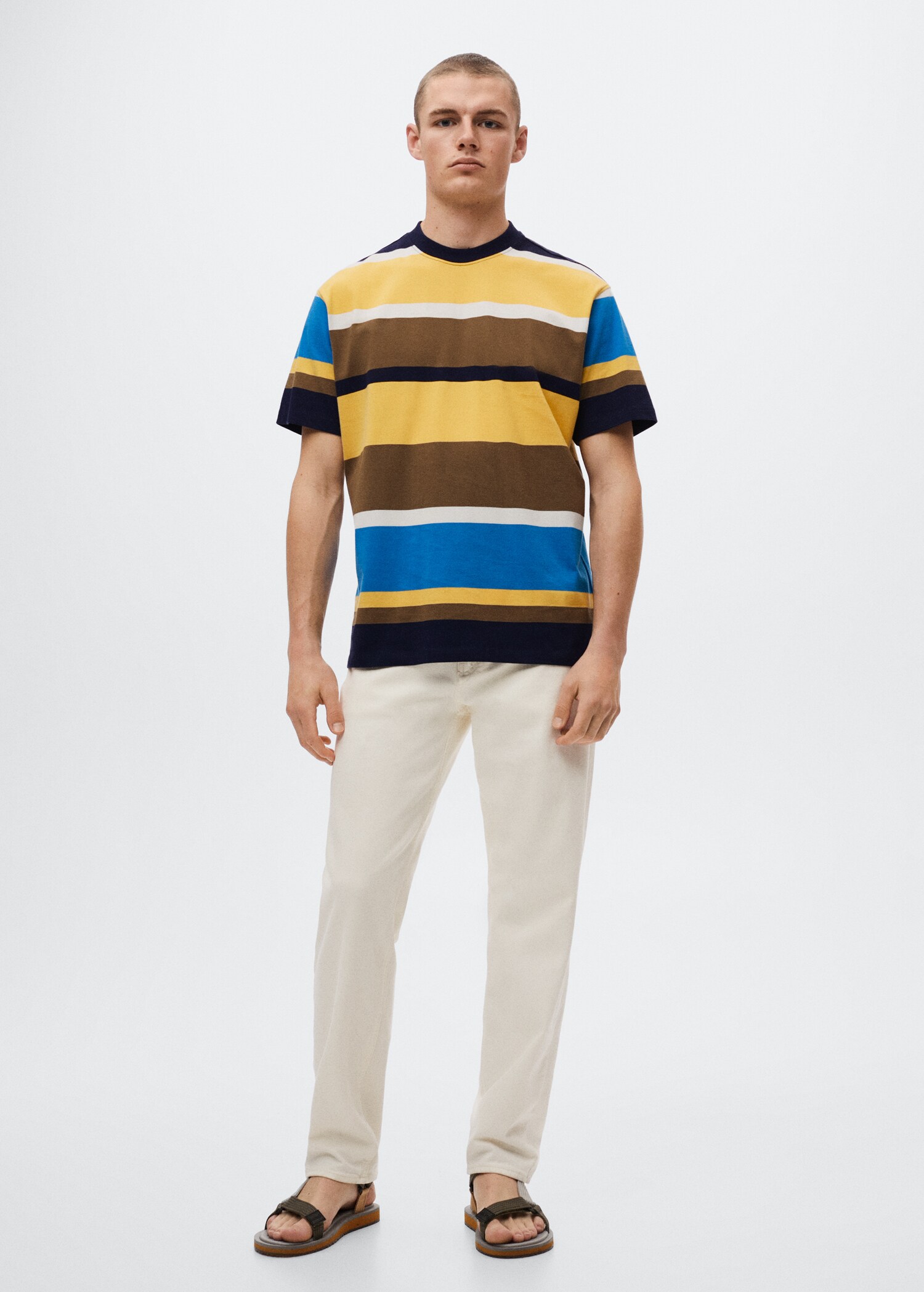 Striped cotton T-shirt - General plane