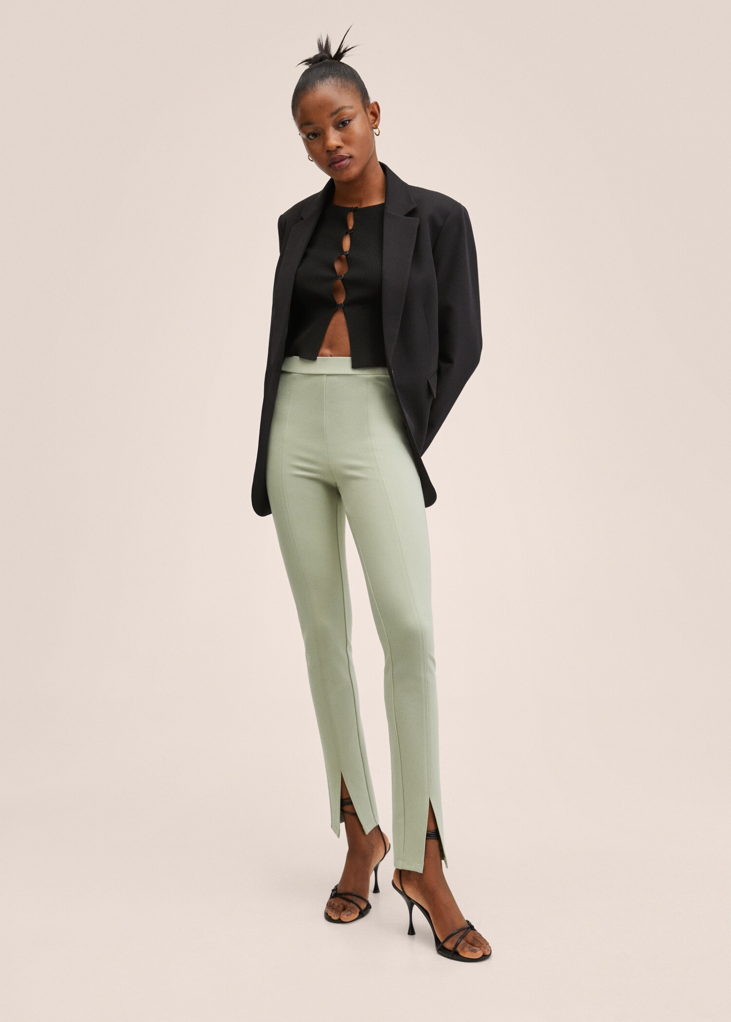 Slit hem leggings - General plane