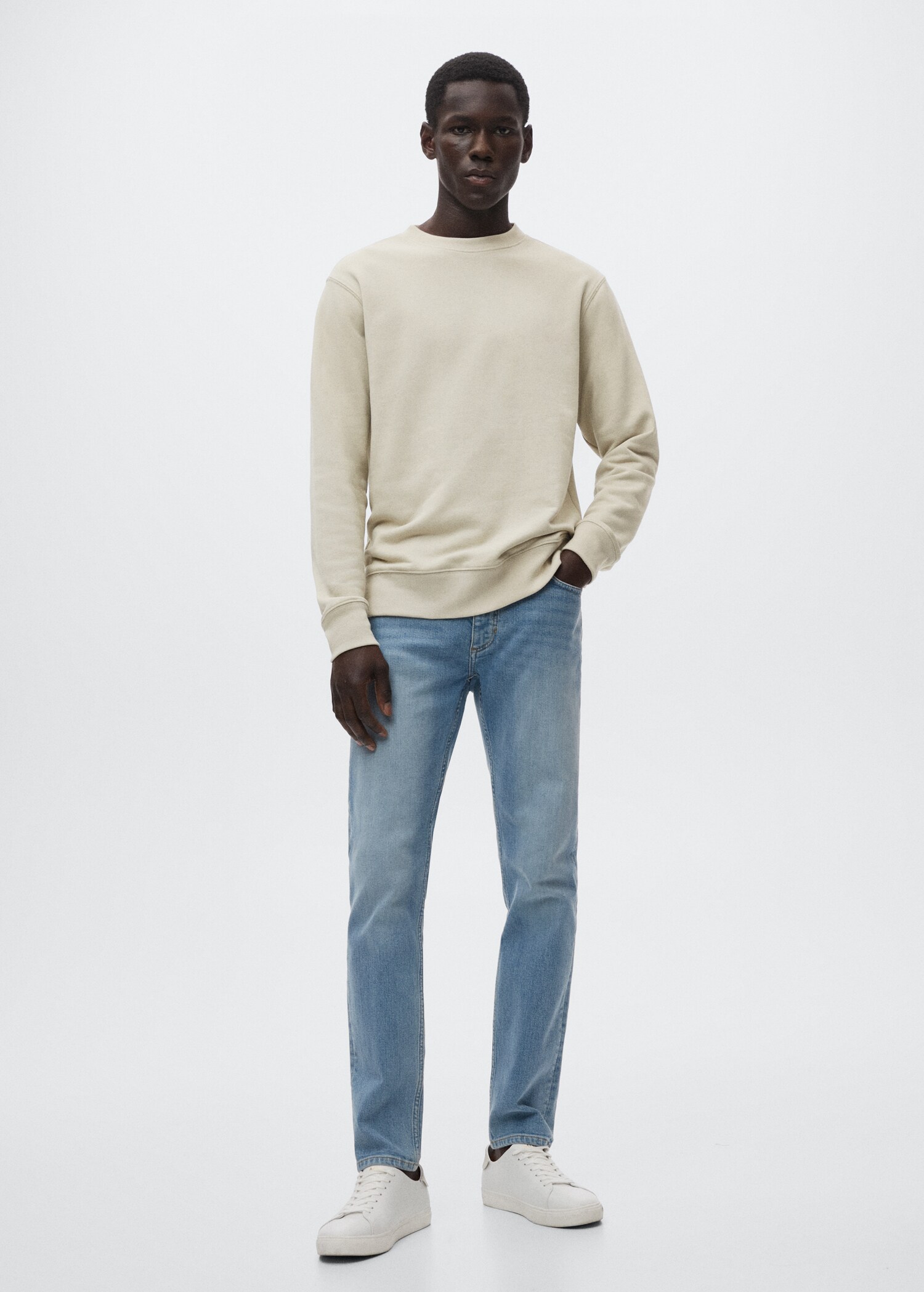 Sweat-shirt léger coton - Plan général