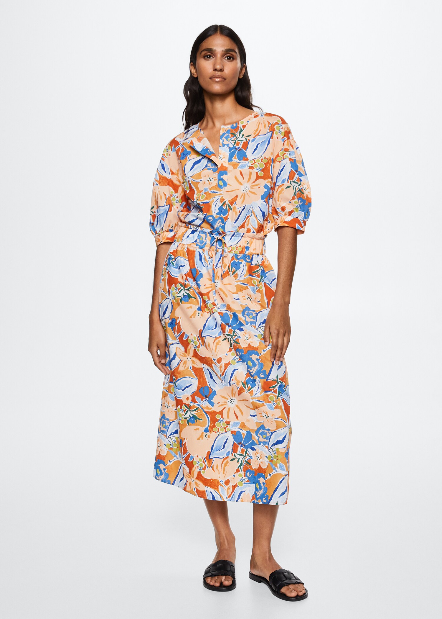 Floral print blouse - General plane