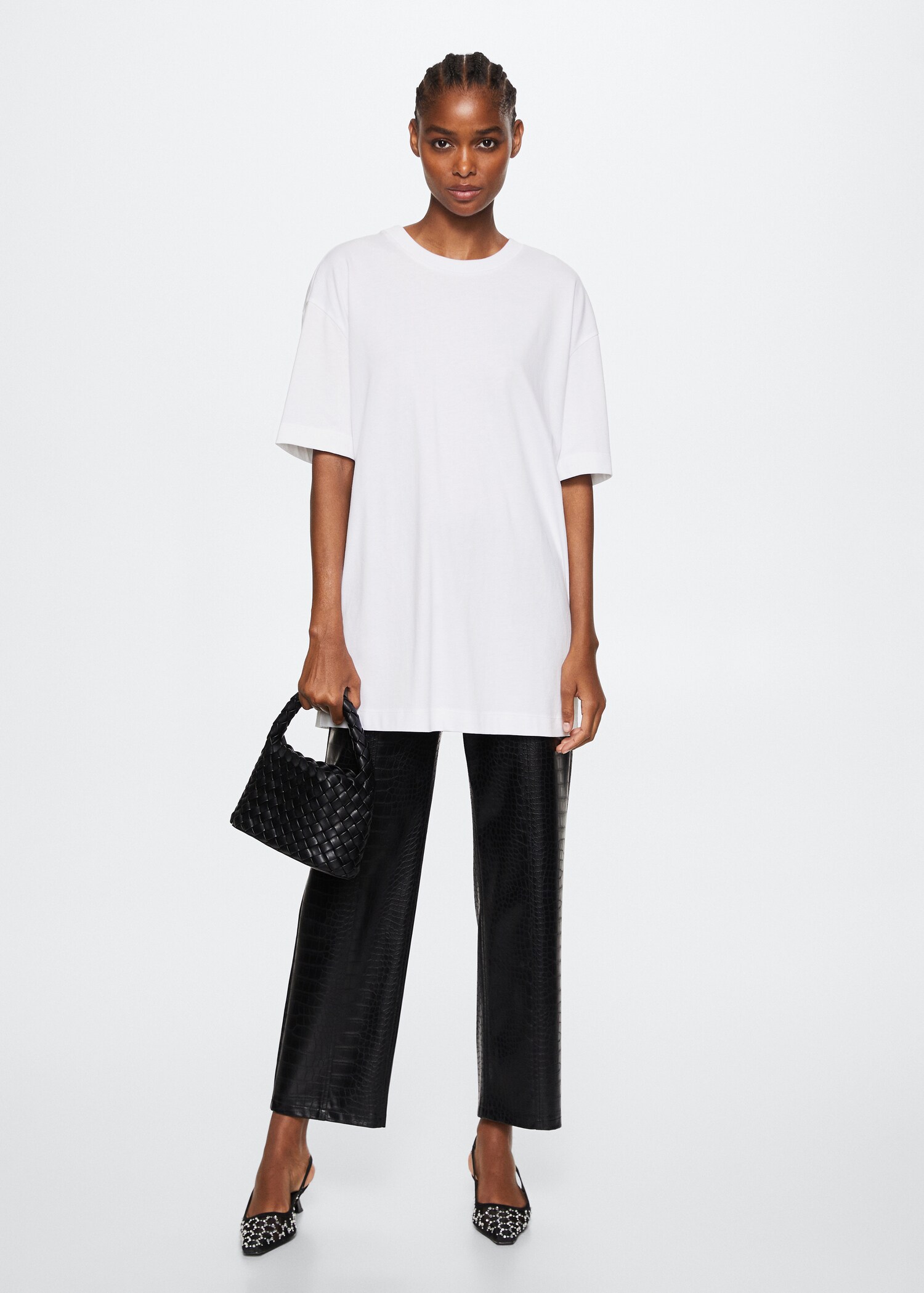 T-shirt oversize coton - Plan général