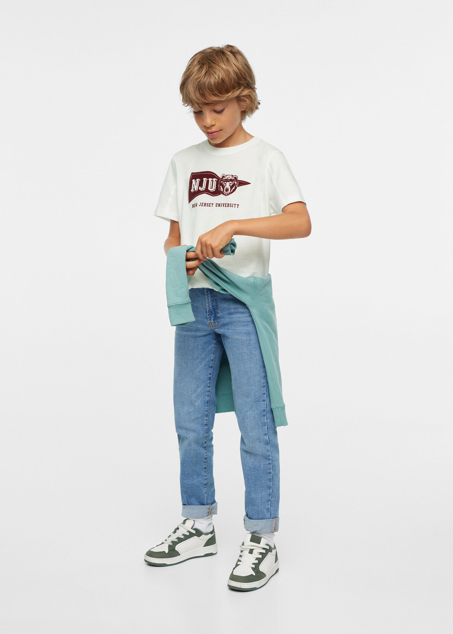 Message cotton T-shirt - General plane