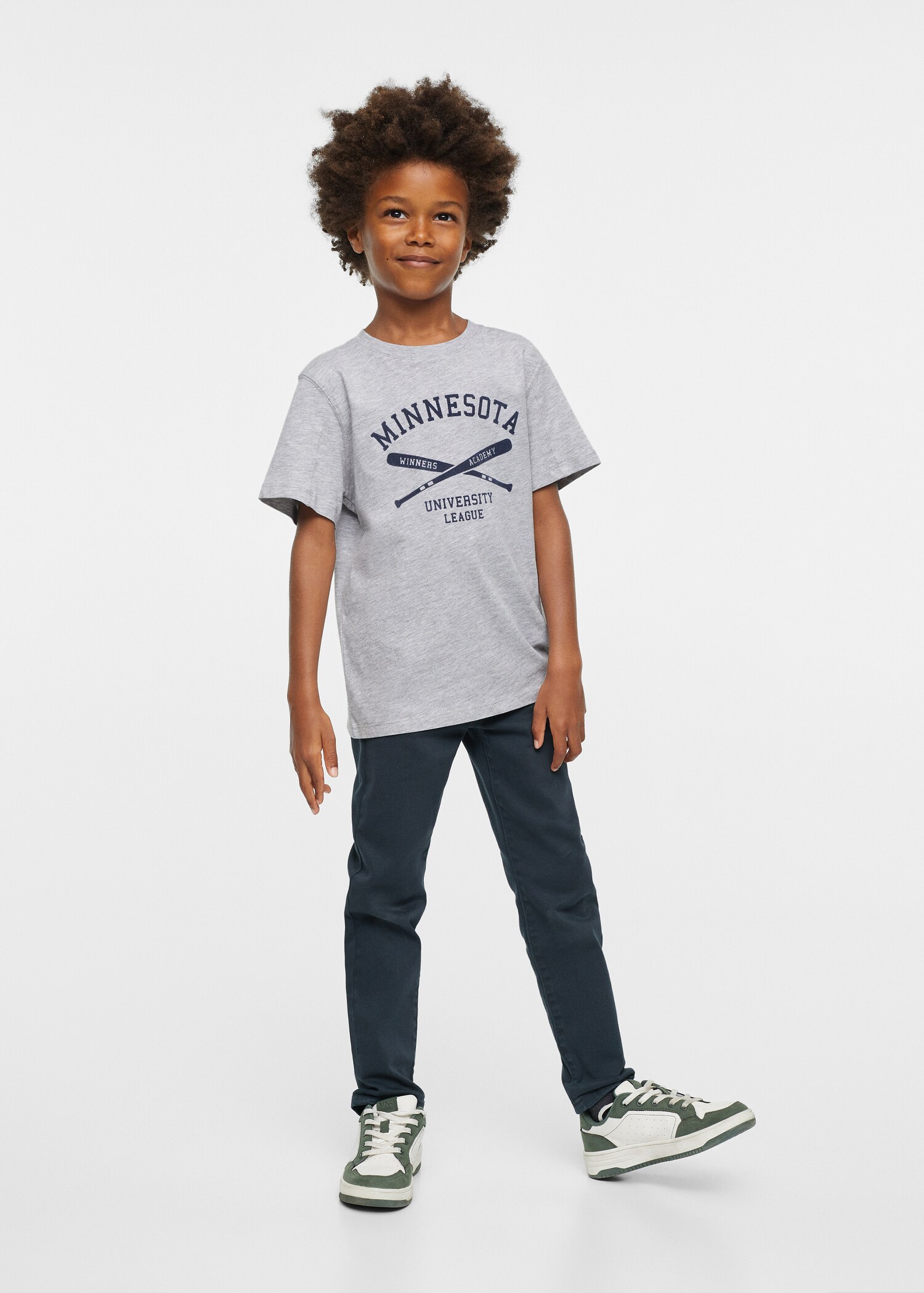 Message cotton T-shirt - General plane